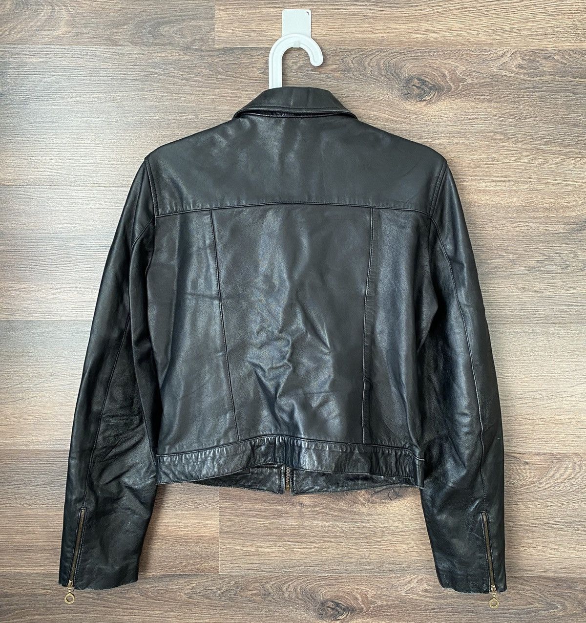 Versace × Versace Jeans Couture Versace Vintage Leather Wmns Jacket Size S / US 4 / IT 40 - 4 Thumbnail