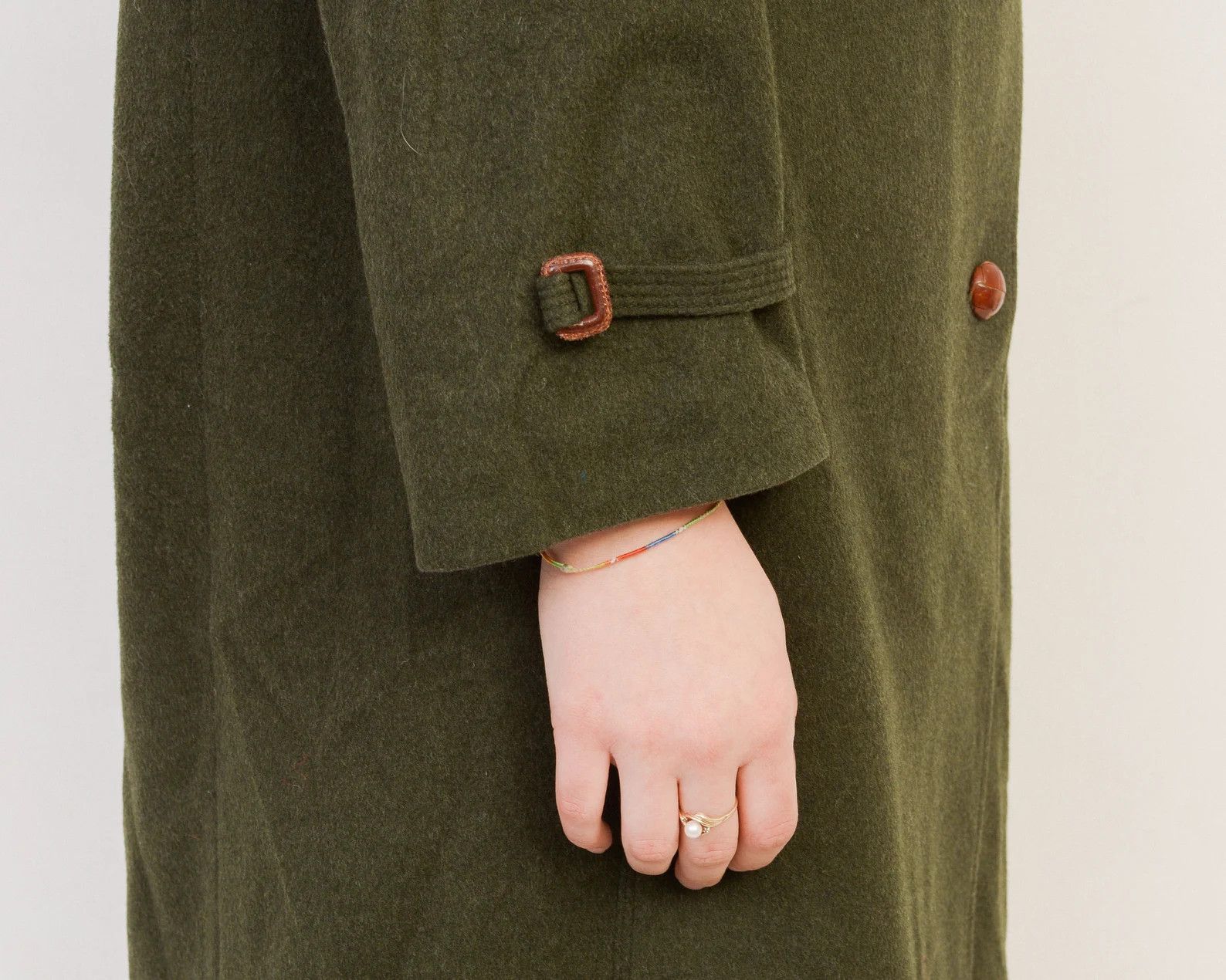 Vintage Lambswool 80's Sport Loden Toni Wool Over Coat Jacket Size L / US 10 / IT 46 - 6 Thumbnail
