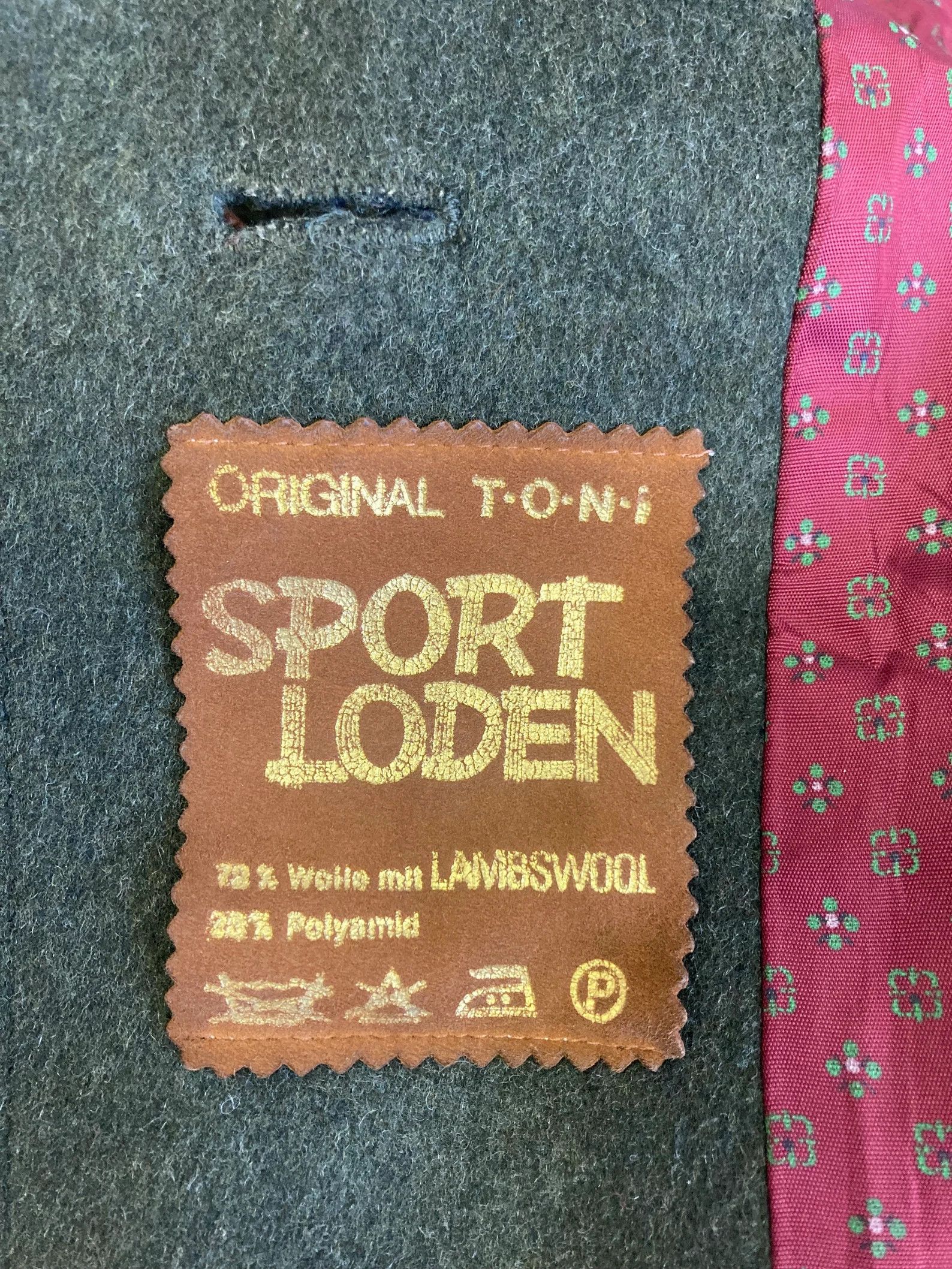 Vintage Lambswool 80's Sport Loden Toni Wool Over Coat Jacket Size L / US 10 / IT 46 - 9 Thumbnail