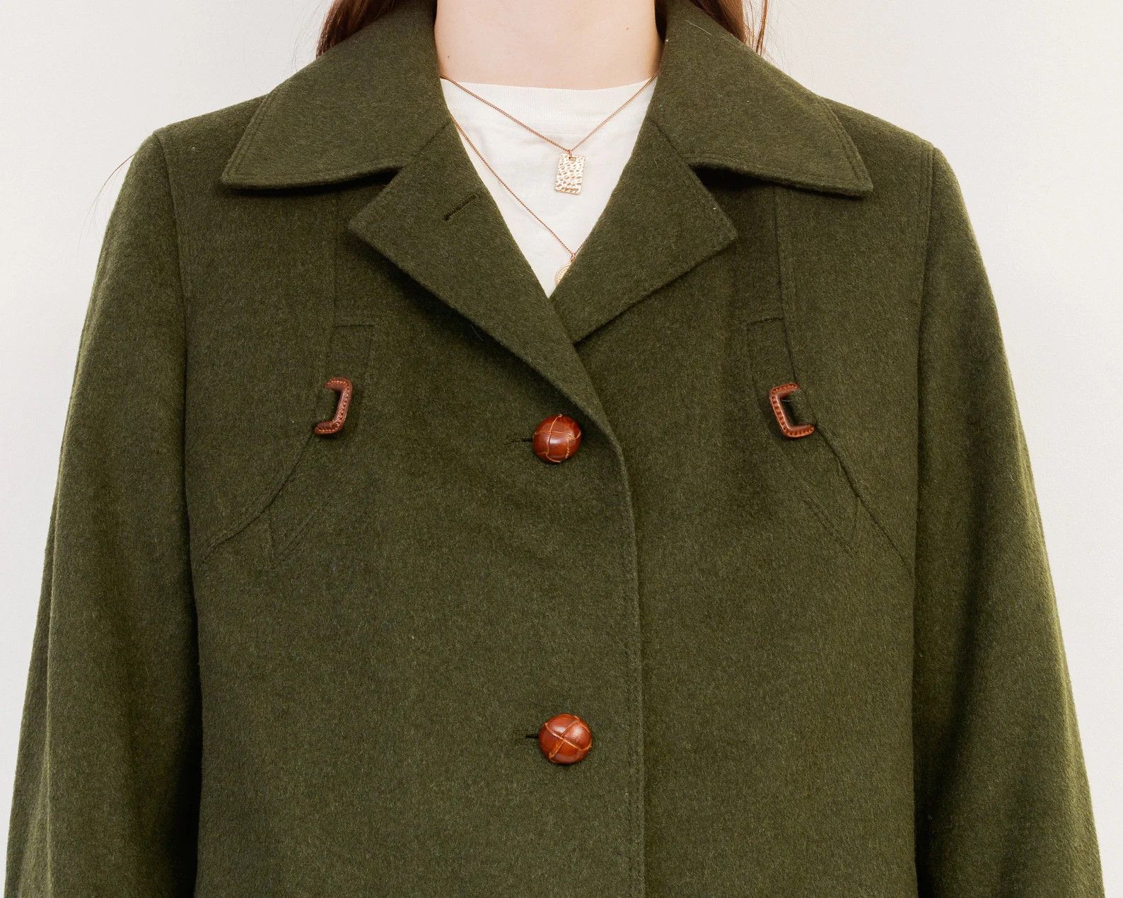 Vintage Lambswool 80's Sport Loden Toni Wool Over Coat Jacket Size L / US 10 / IT 46 - 5 Thumbnail