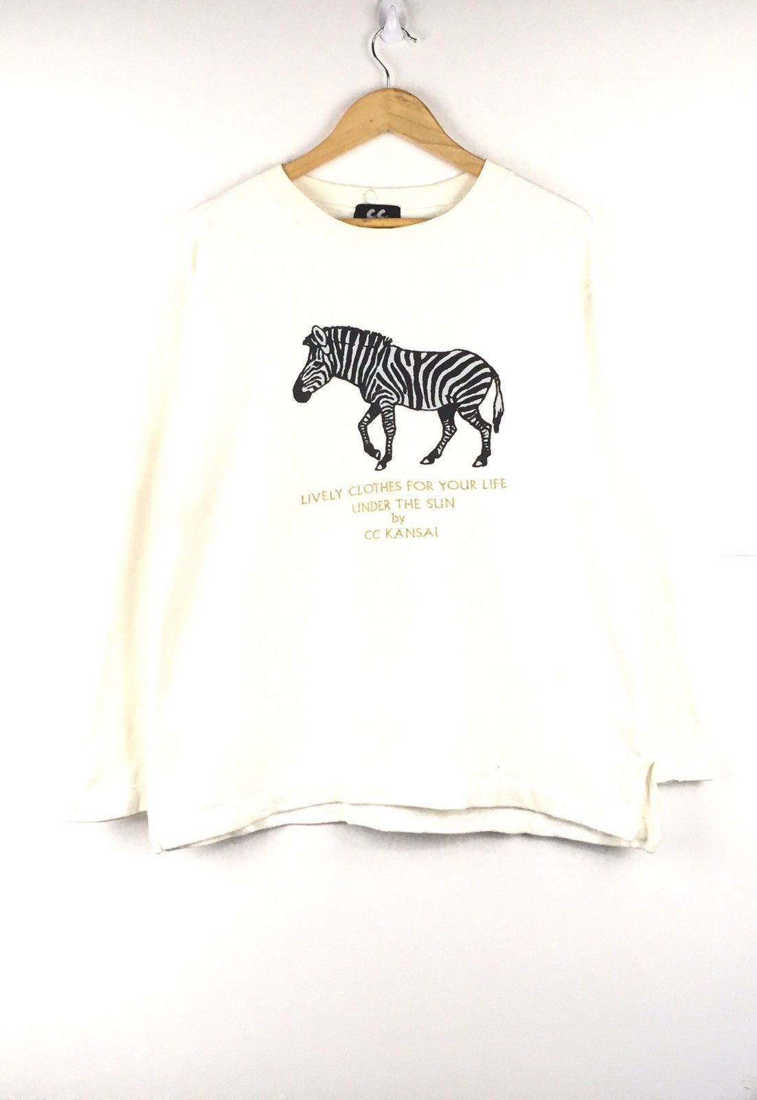 Japanese Brand CC Kansai Big Logo Zebra Large Size Sweatshirt Size US L / EU 52-54 / 3 - 1 Thumbnail