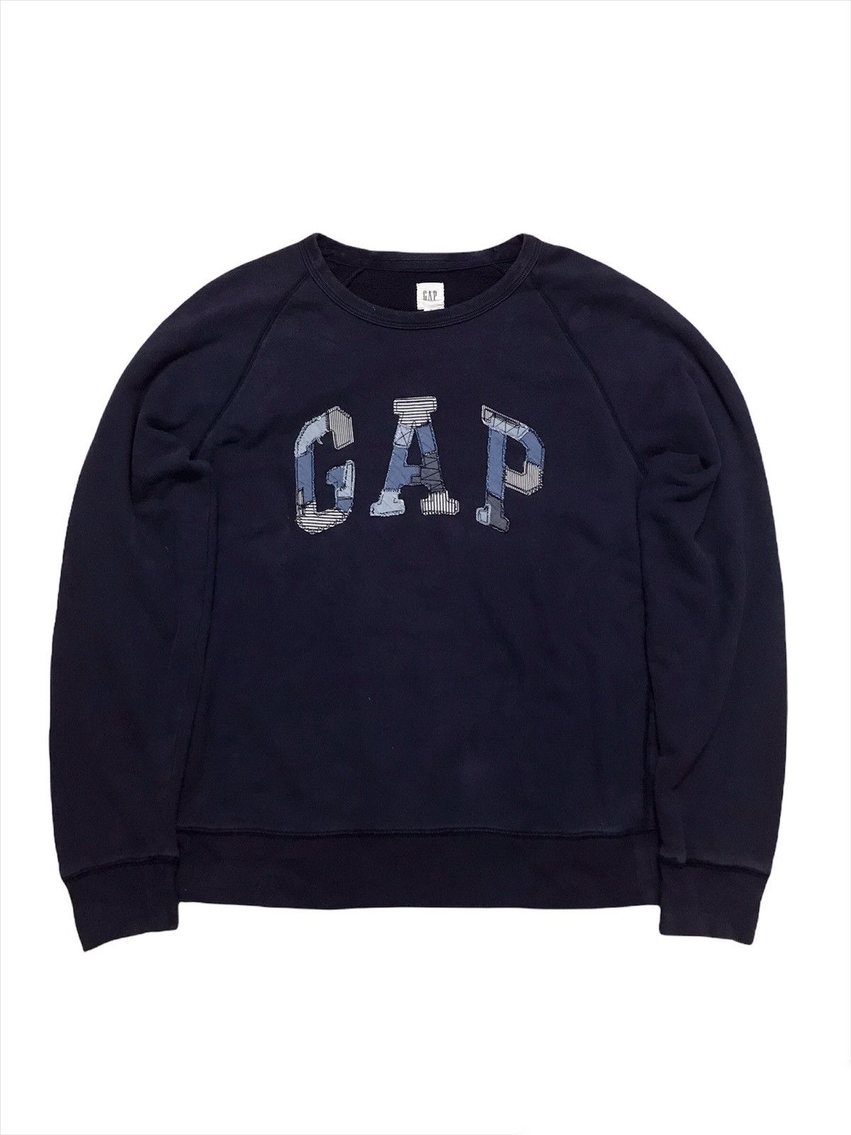 Vintage Gap Streetwear Sweatshirt patchwork logo