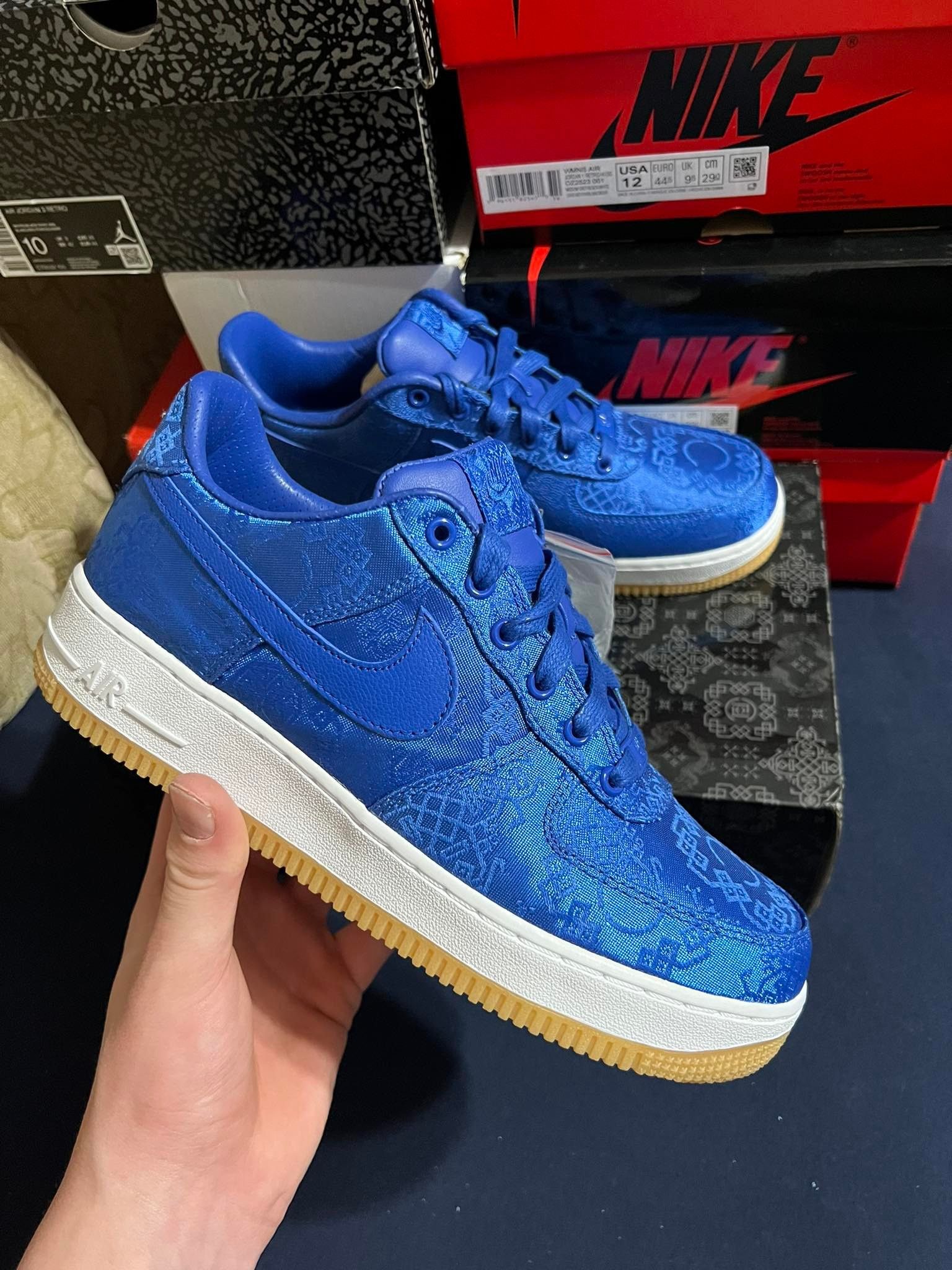 Air force 1 Clot Blue Silk
