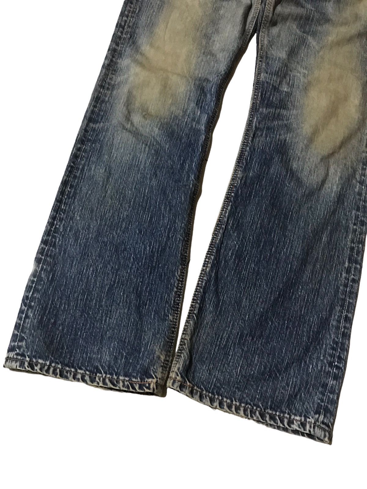 If Six Was Nine 💥Vintage Edwin Distressed Denim Size US 31 - 7 Thumbnail
