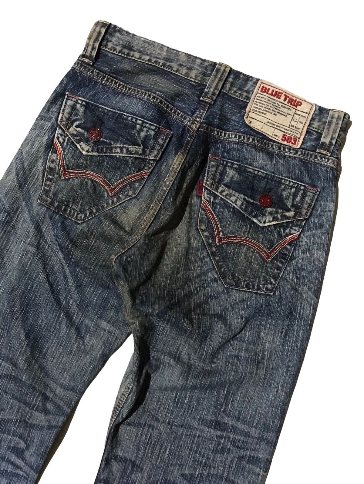 Edwin Vintage Edwin Blue Trip Denim Size US 31 - 2 Thumbnail