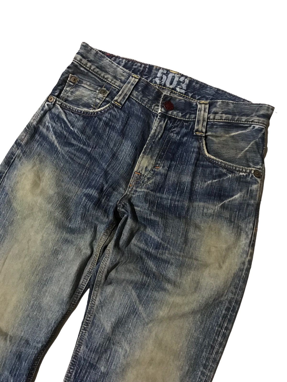 Edwin Vintage Edwin Blue Trip Denim Size US 31 - 4 Thumbnail
