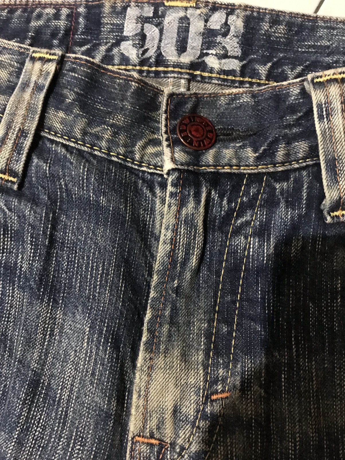 Edwin Vintage Edwin Blue Trip Denim Size US 31 - 5 Thumbnail