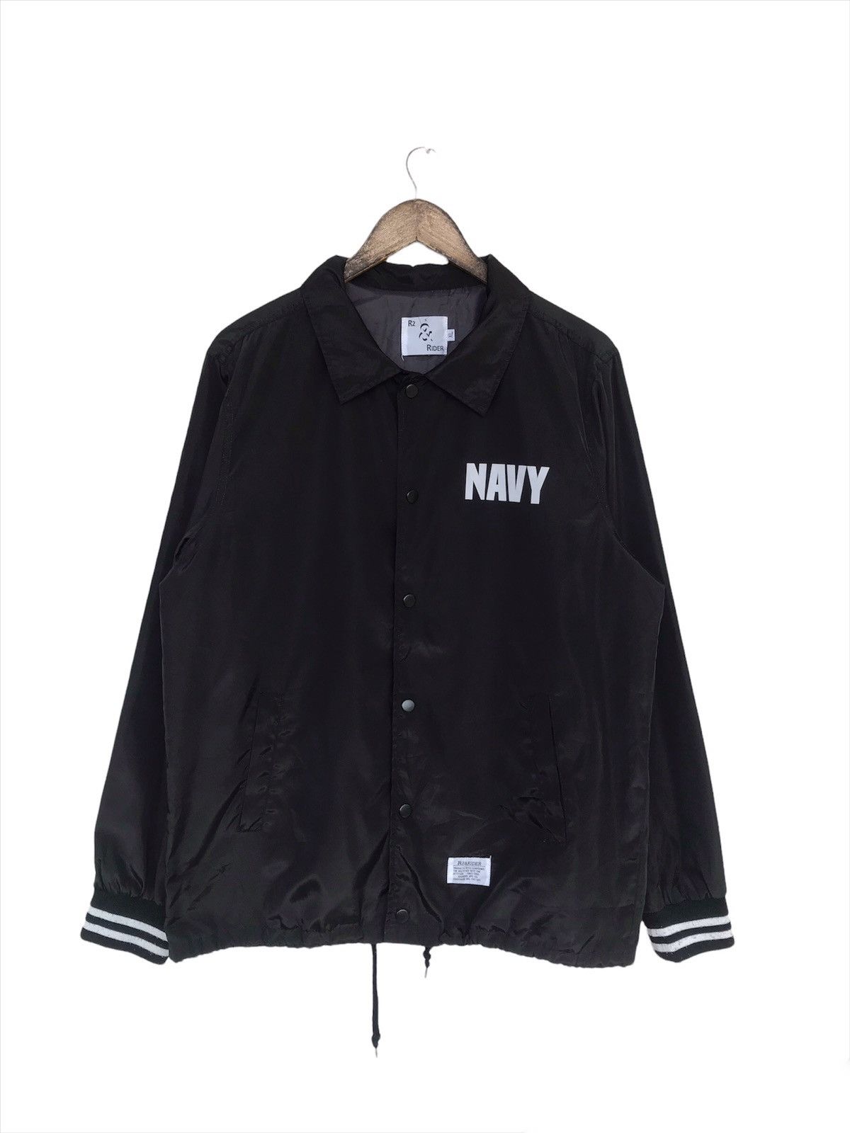 Japanese Brand Japanese Regiment Navy Coach Jacket Size US L / EU 52-54 / 3 - 3 Thumbnail