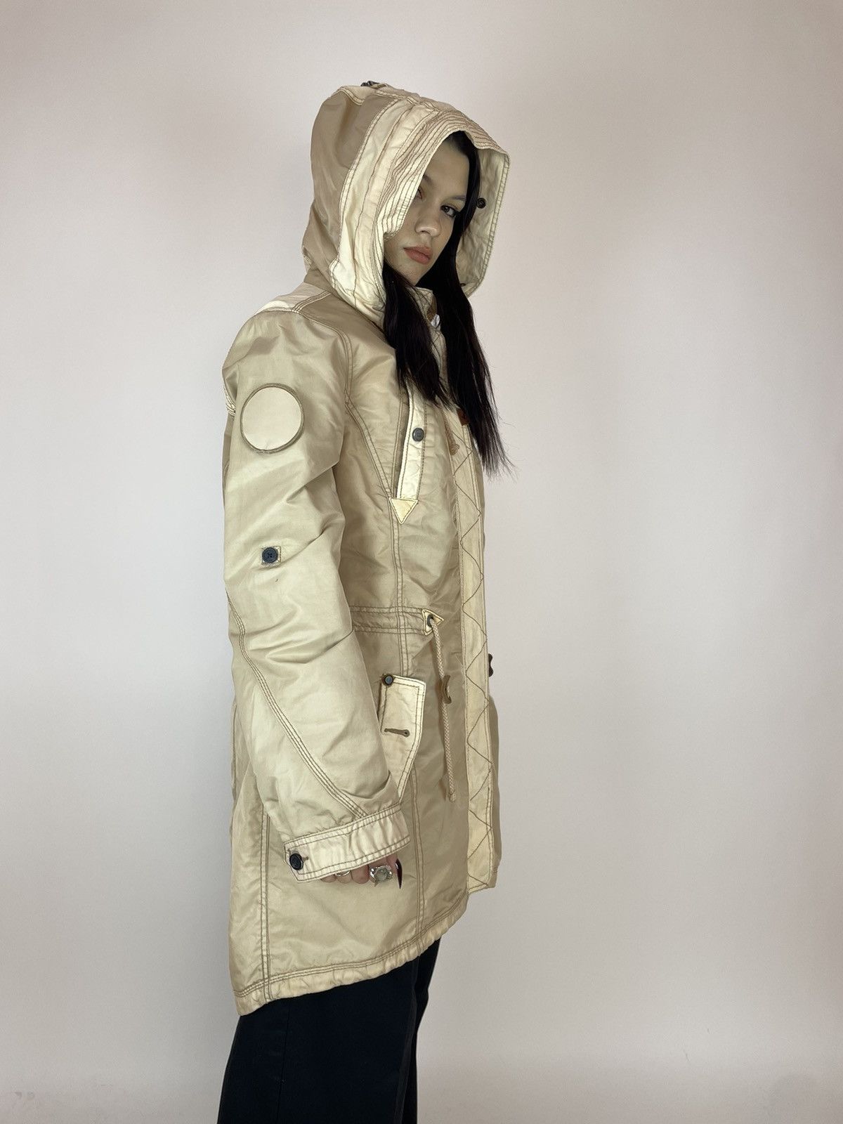 khujo KHUJO Beige Parka jacket Womens size XL Size XL / US 12-14 / IT 48-50 - 7 Thumbnail
