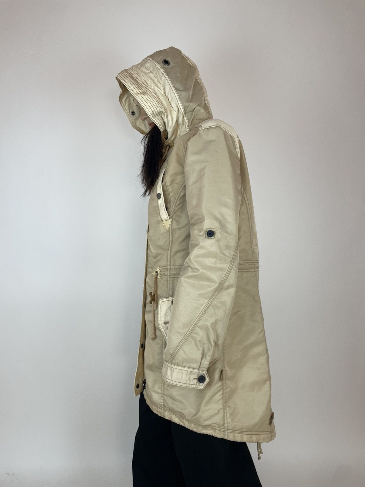 khujo KHUJO Beige Parka jacket Womens size XL Size XL / US 12-14 / IT 48-50 - 8 Thumbnail