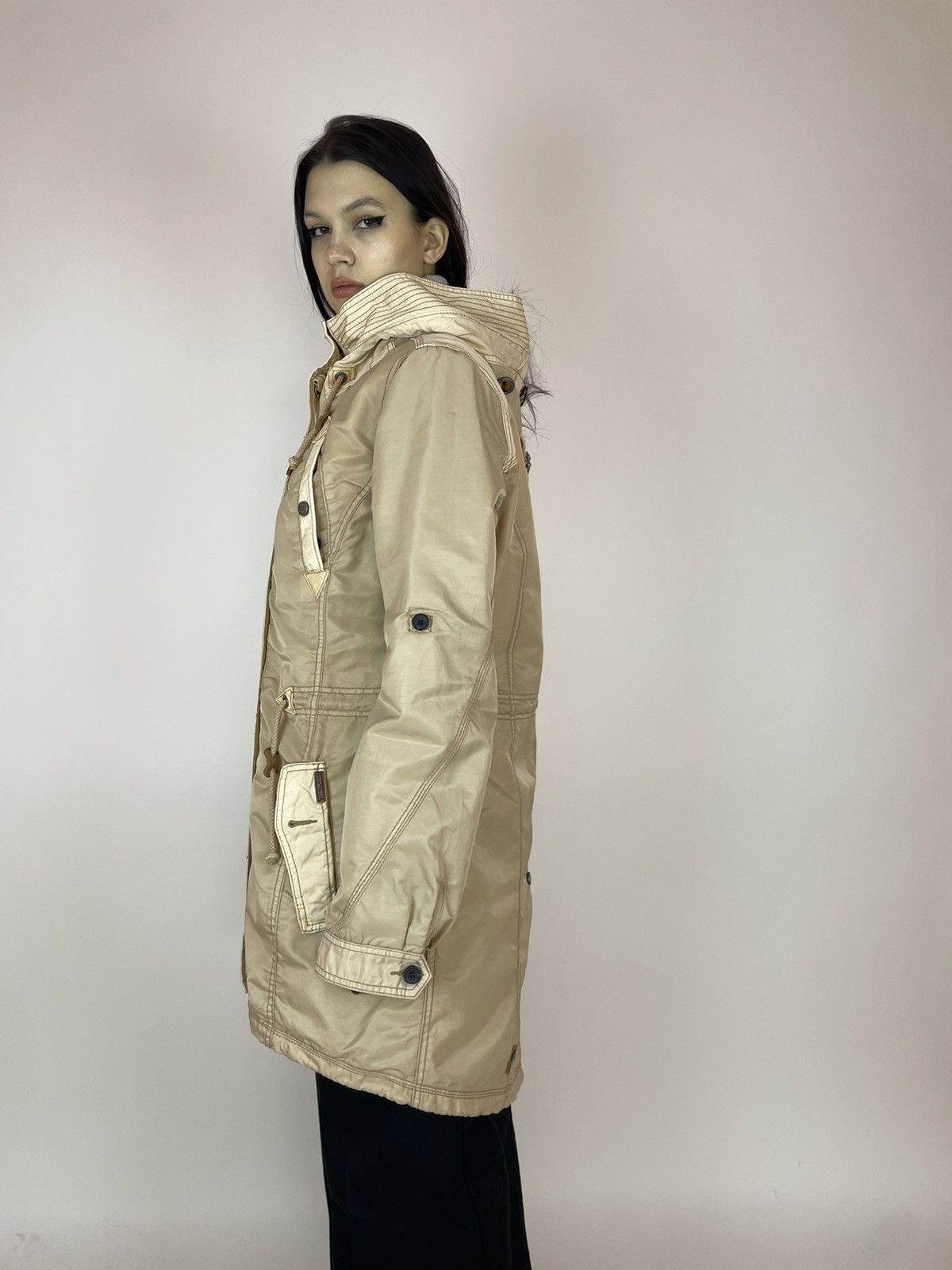 khujo KHUJO Beige Parka jacket Womens size XL Size XL / US 12-14 / IT 48-50 - 5 Thumbnail