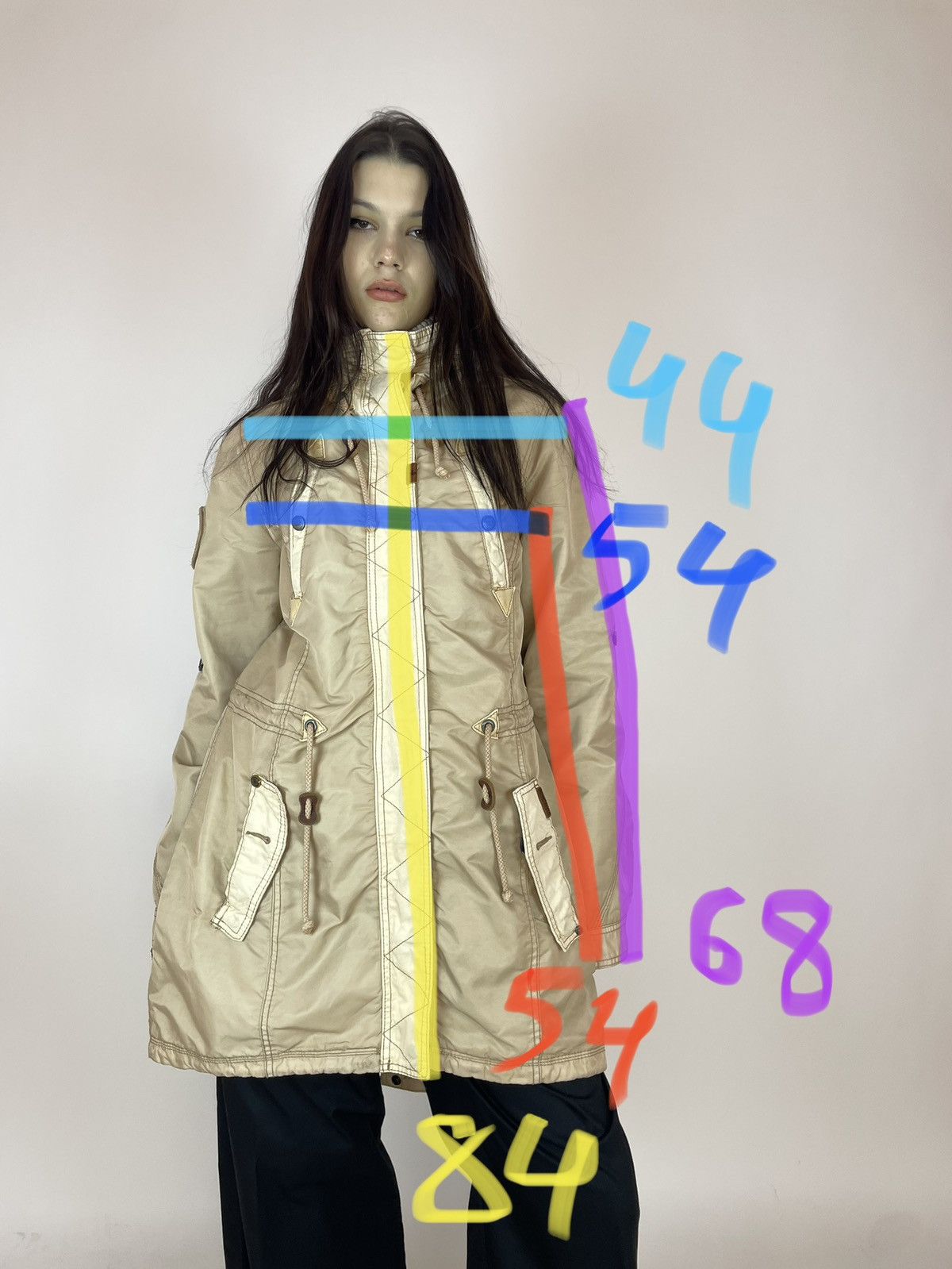 khujo KHUJO Beige Parka jacket Womens size XL Size XL / US 12-14 / IT 48-50 - 16 Thumbnail