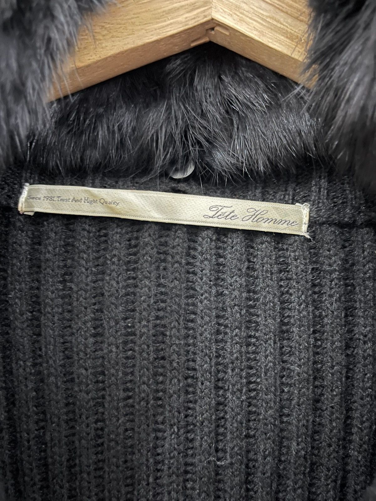 Issey Miyake × Tete Homme Issey Miyake Tete Homme Wool Mohair Knit Sweater Size US M / EU 48-50 / 2 - 8 Thumbnail