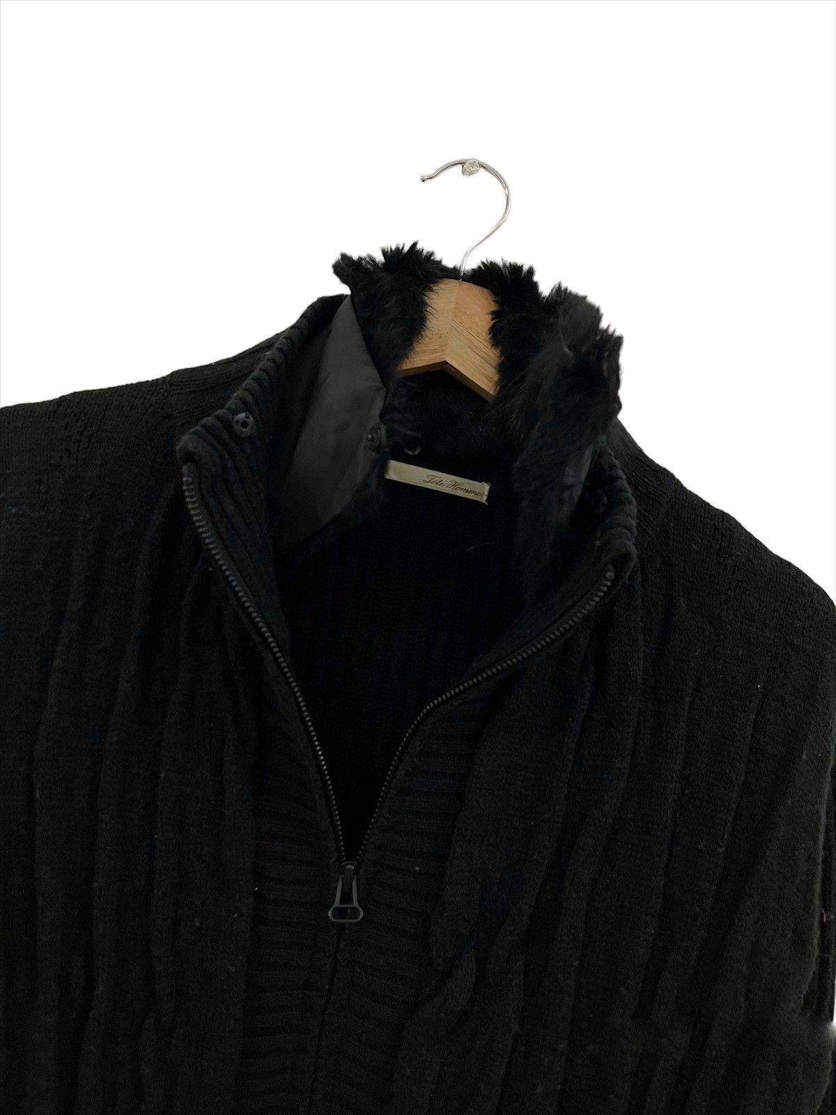 Issey Miyake × Tete Homme Issey Miyake Tete Homme Wool Mohair Knit Sweater Size US M / EU 48-50 / 2 - 6 Thumbnail