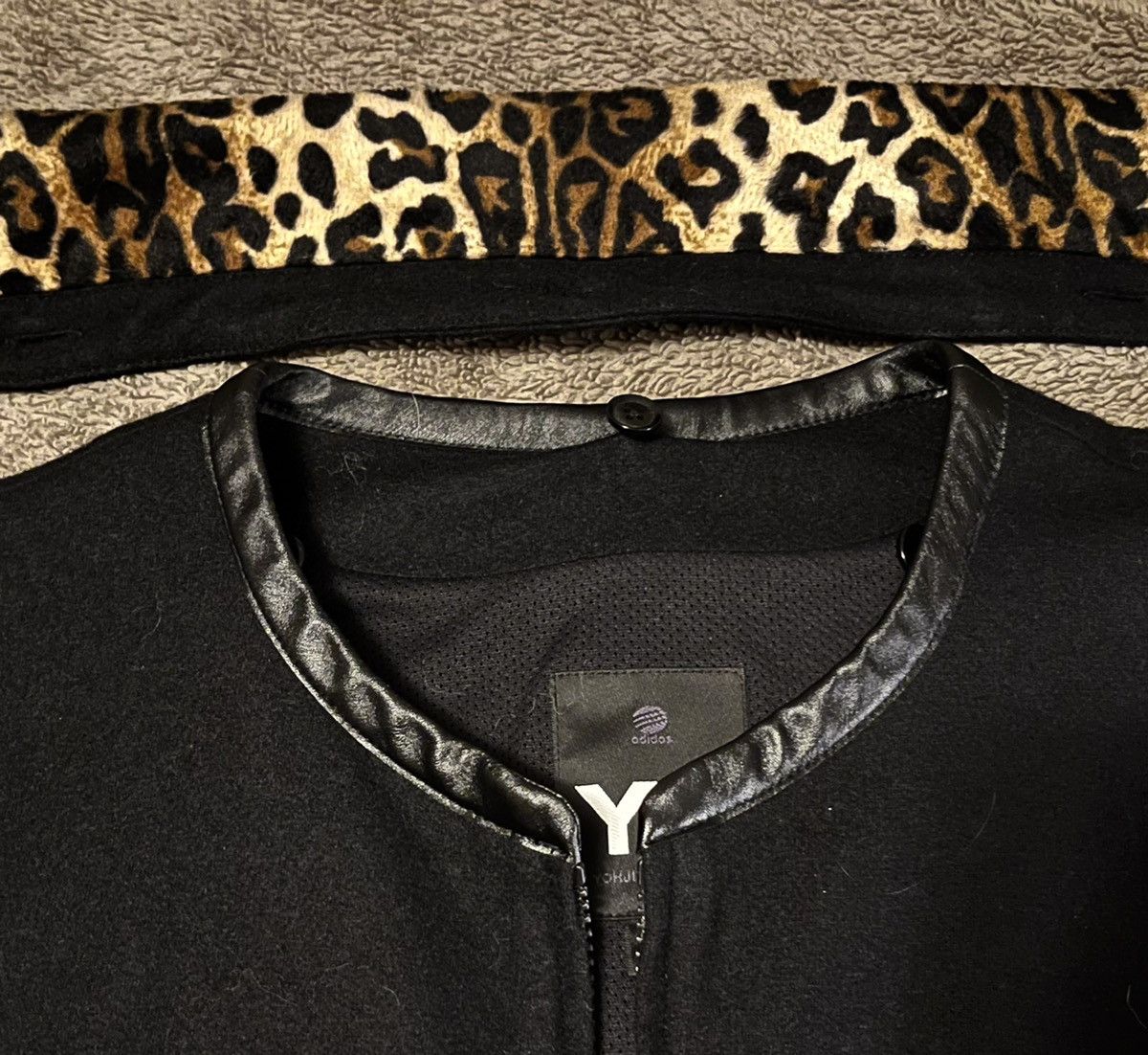 Y-3 Y-3 Removable Leopard Collar Wool Jacket Size Medium RARE Size US M / EU 48-50 / 2 - 5 Thumbnail