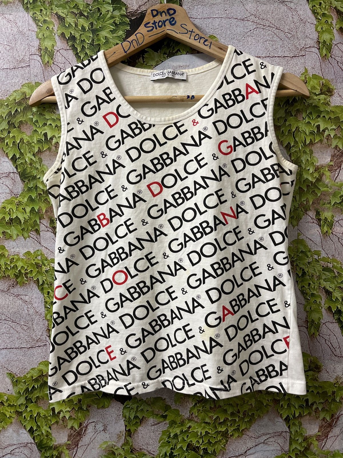 Dolce & Gabbana VINTAGE DOLCE & GABBANA SPELLOUT FULL PRINT VERY RARE Size M / US 6-8 / IT 42-44 - 1 Thumbnail