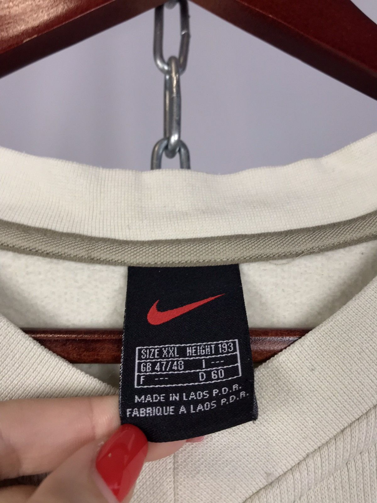 Nike Nike swoosh streetwear vintage sweatshirt Size US XXL / EU 58 / 5 - 3 Thumbnail
