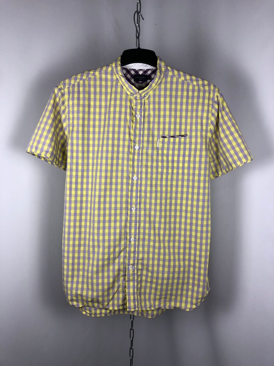 Paul Smith Paul Smith shirt short sleeve yellow size L Size US L / EU 52-54 / 3 - 1 Thumbnail