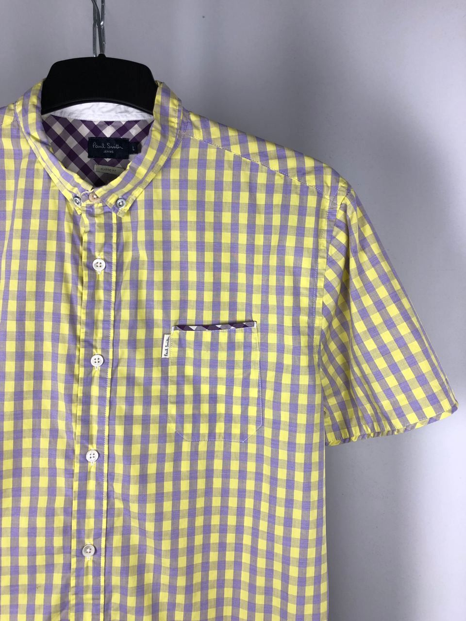 Paul Smith Paul Smith shirt short sleeve yellow size L Size US L / EU 52-54 / 3 - 2 Thumbnail
