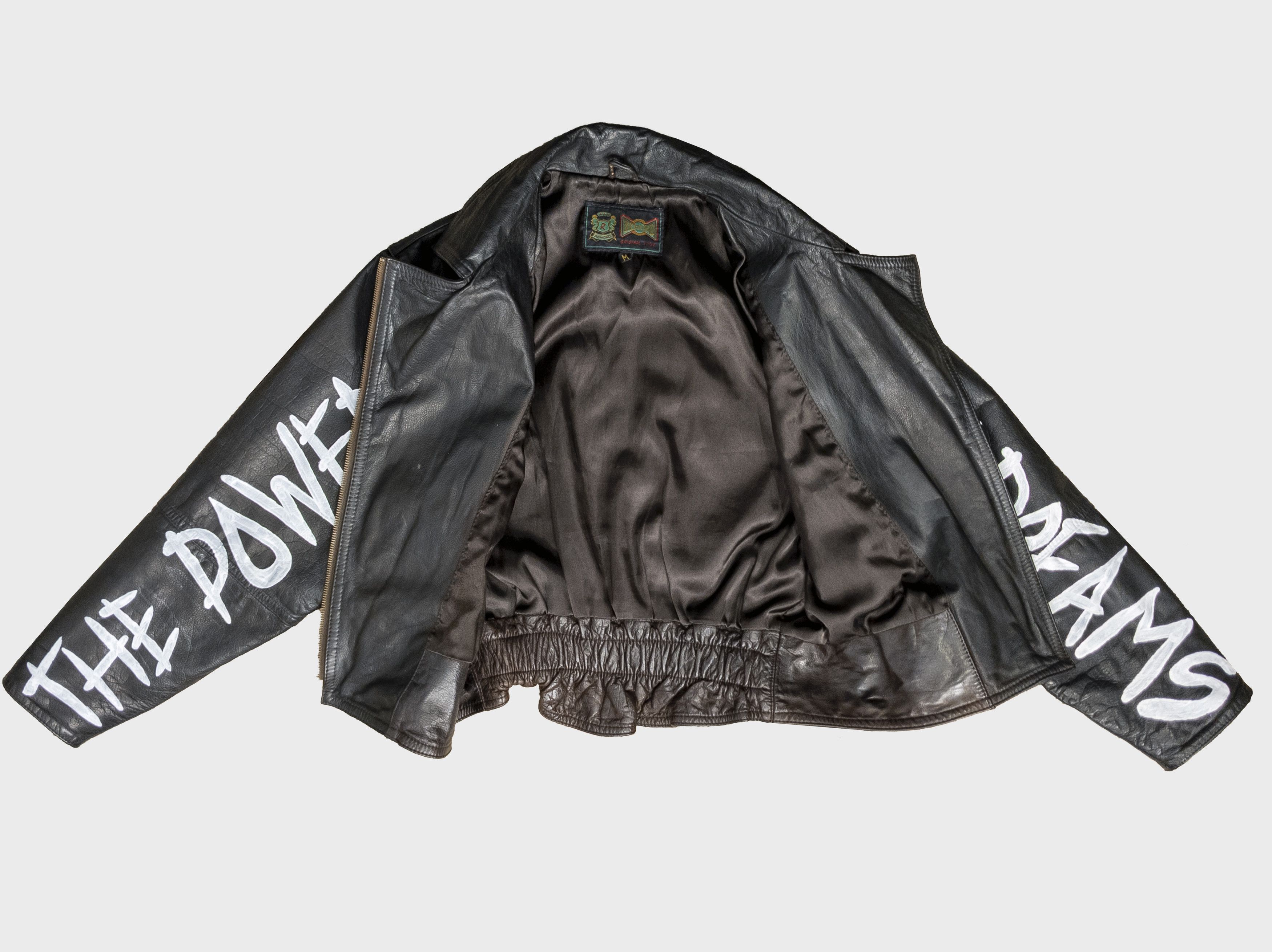 Vintage Vtg Custom Painted Leather Biker Jacket Punk Streetwear Size M / US 6-8 / IT 42-44 - 5 Thumbnail