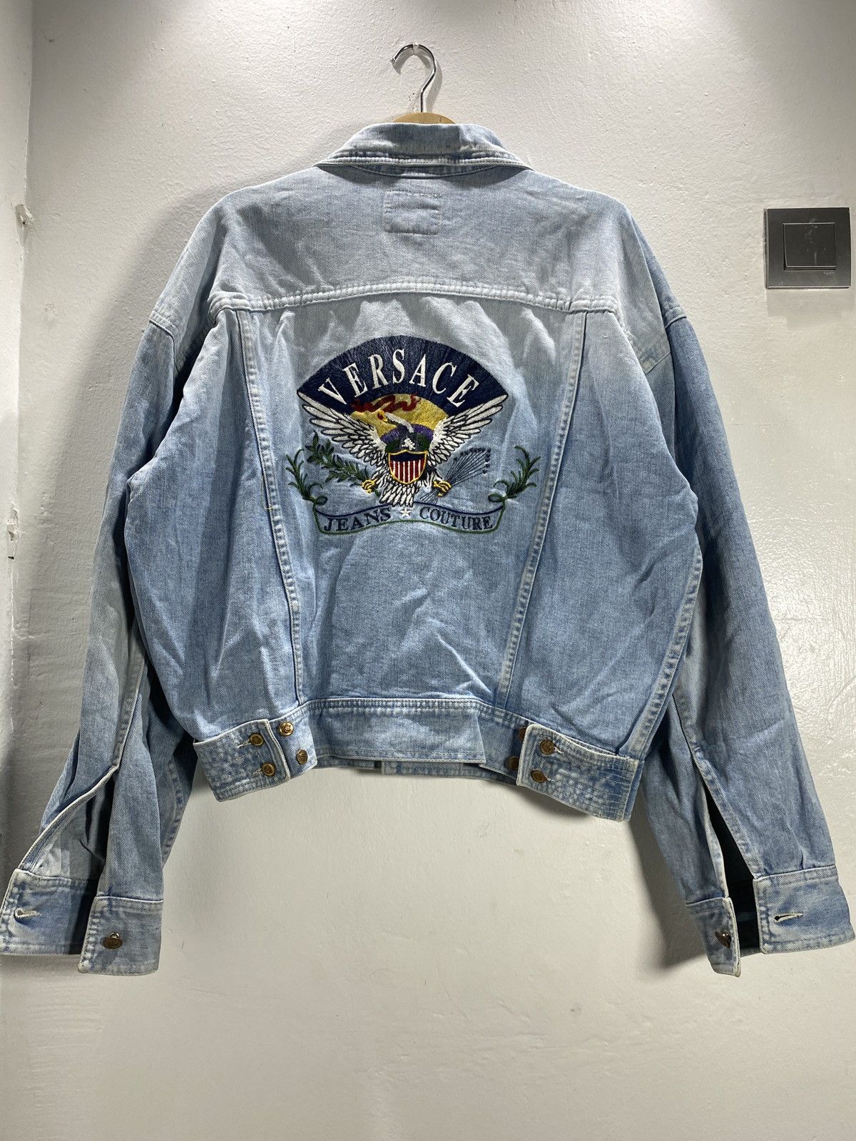 Versace × Versace Jeans Couture Versace Jeans Couture Denim Jacket Size US L / EU 52-54 / 3 - 1 Thumbnail