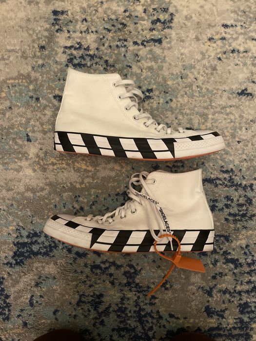 Converse x off outlet white grailed