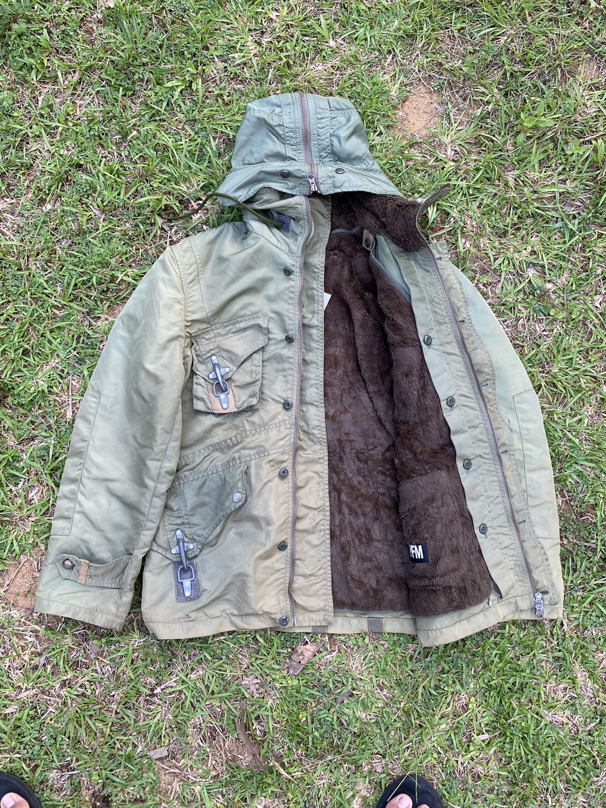 PPFM PPFM Yellow Riot Punk Green Military Flying Jacket Size US L / EU 52-54 / 3 - 10 Thumbnail