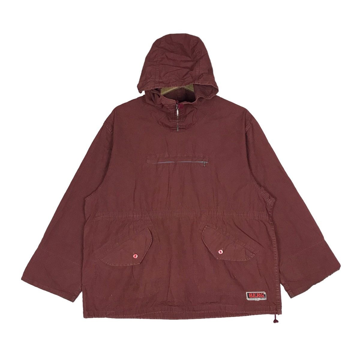Vintage 90s BERG MIZUNO Hoodie Anorak Parka Jacket