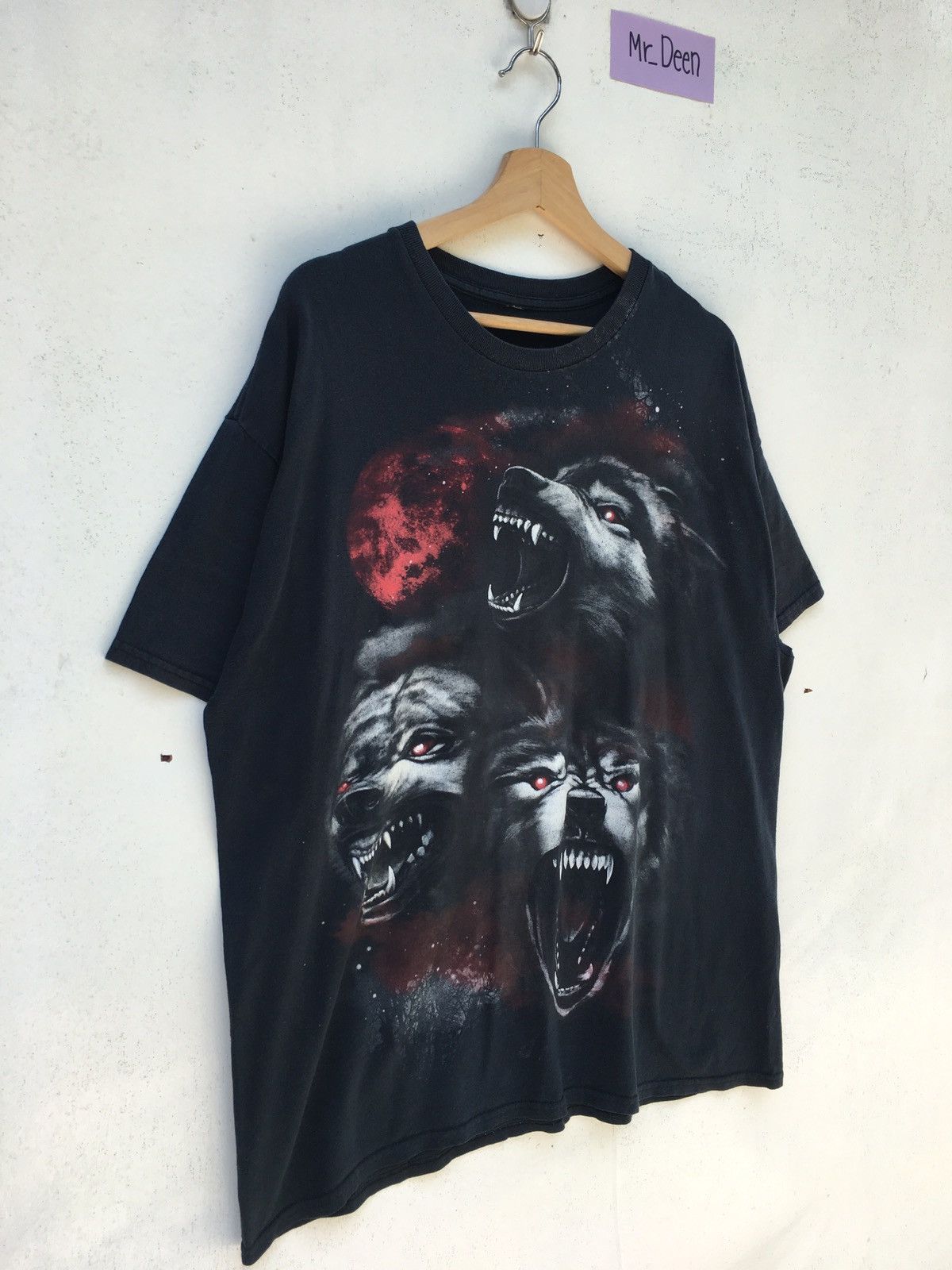 Vintage Three Evil Wolves Tee (Travis Scott esque) Size US L / EU 52-54 / 3 - 2 Thumbnail