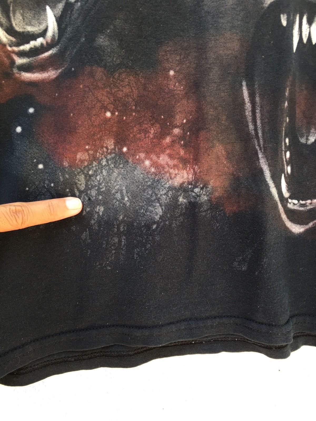 Vintage Three Evil Wolves Tee (Travis Scott esque) Size US L / EU 52-54 / 3 - 5 Thumbnail