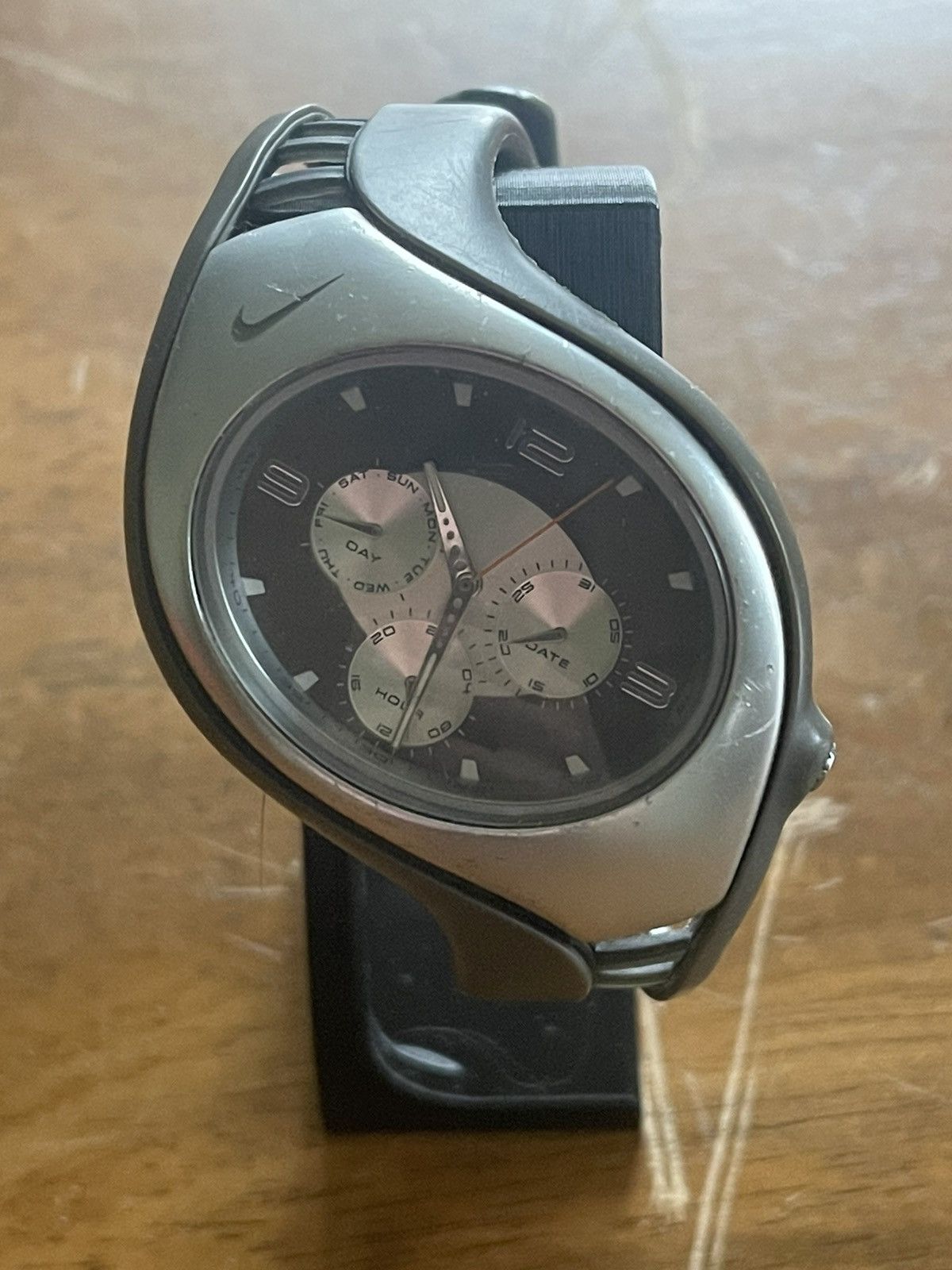 Nike Nike Triax Analog Chronograph Watch Silver Gray Grailed