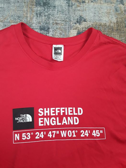 North face sheffield store gps t shirt