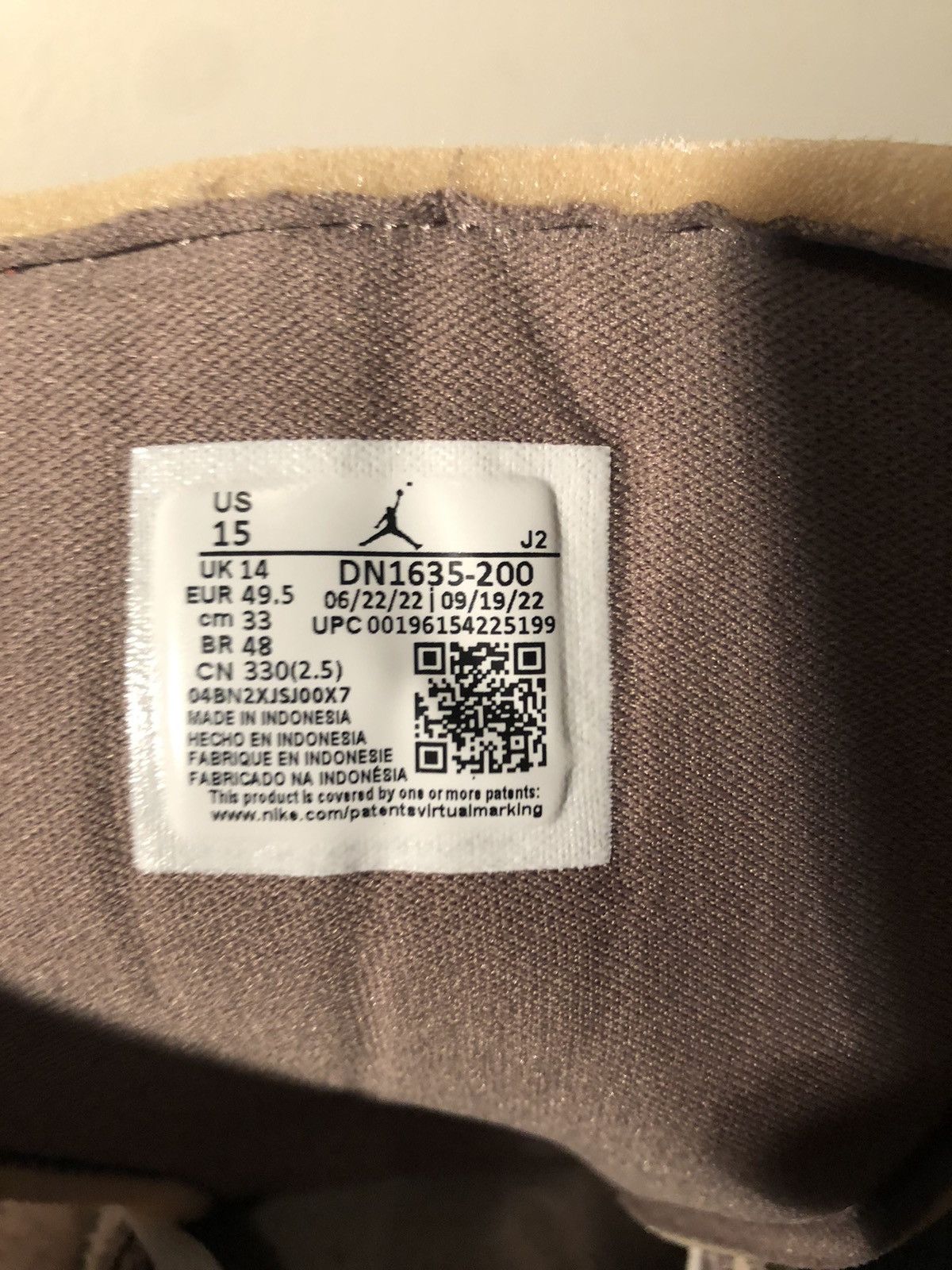 Air Jordan 1 Low SE Craft Taupe Haze DM1635-200 US15