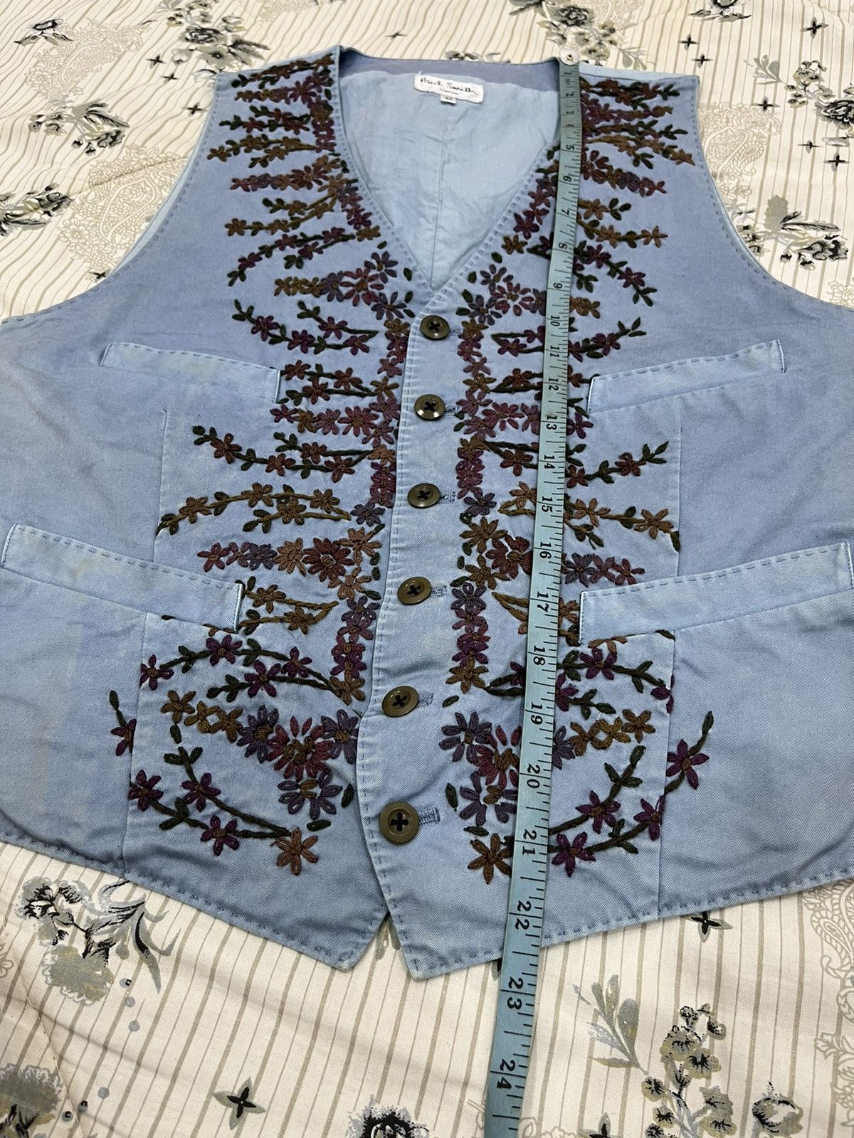 Paul Smith O. PAUL SMITH FLORAL VEST Size US M / EU 48-50 / 2 - 16 Thumbnail