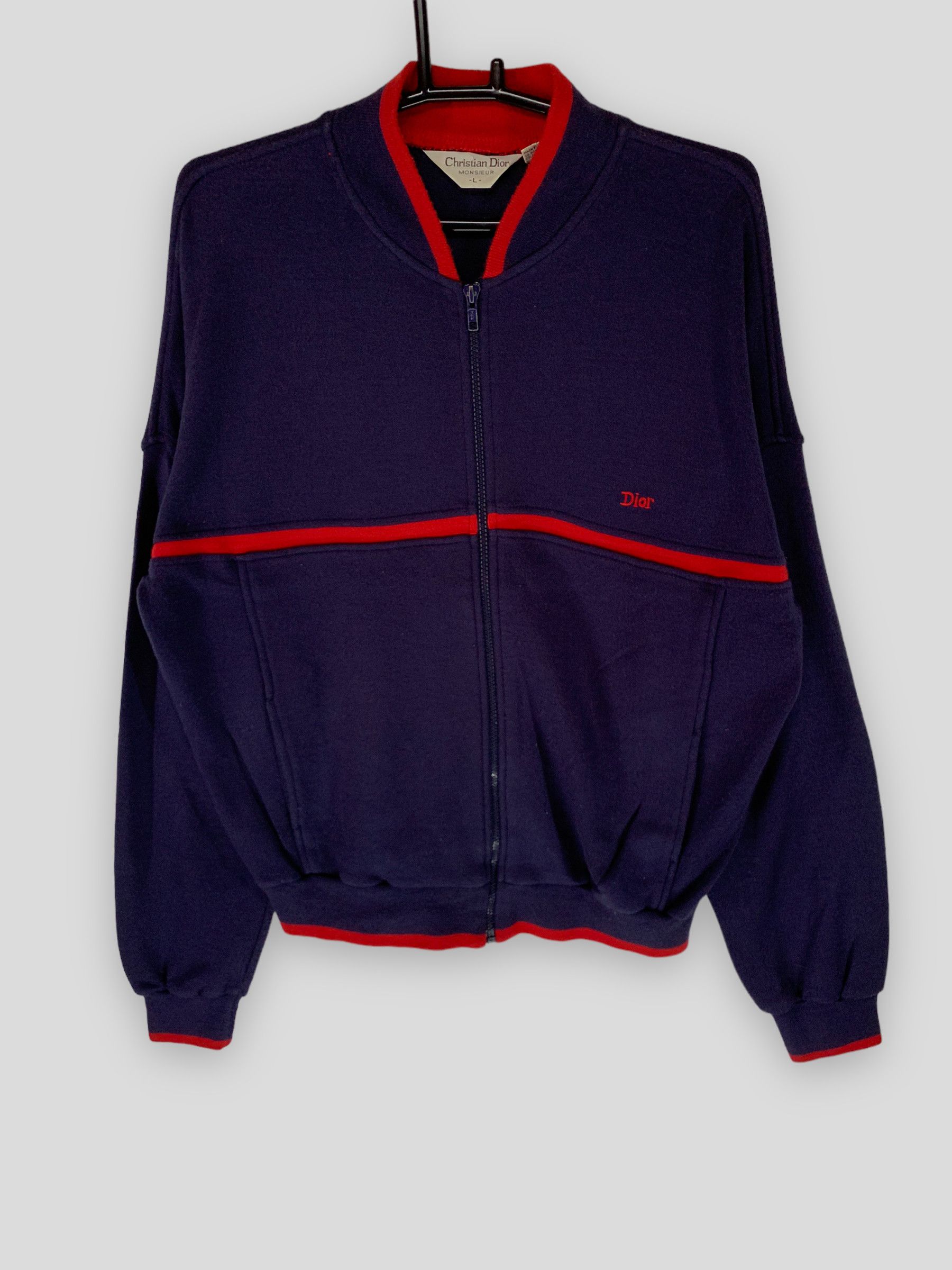 Vintage christian dior monsieur logo track top