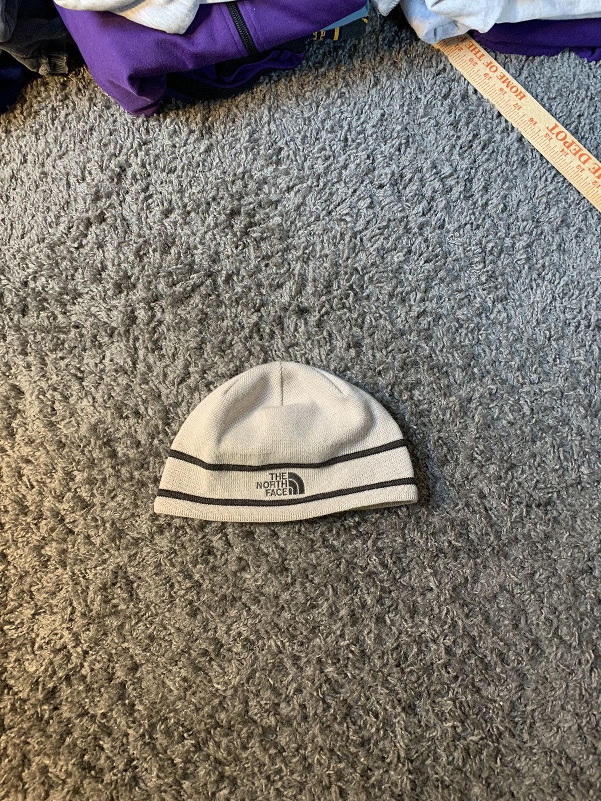 The North Face × Vintage Vintage y2k The North face Beanie White Size ONE SIZE - 1 Thumbnail