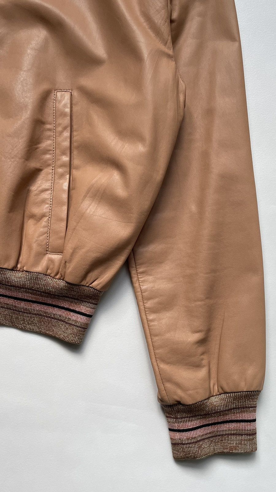 Prada A/W 14 Peach Leather Jacket Size M / US 6-8 / IT 42-44 - 5 Thumbnail
