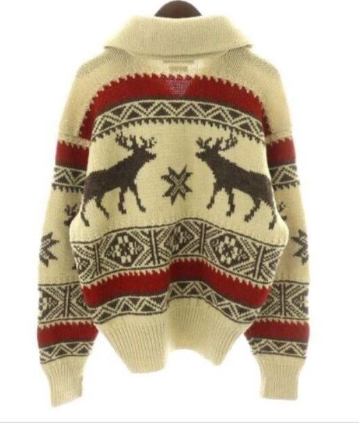 Polo Ralph Lauren Vintage Polo Ralph Lauren Reindeer Shawl Wool Sweater Size US XL / EU 56 / 4 - 4 Thumbnail
