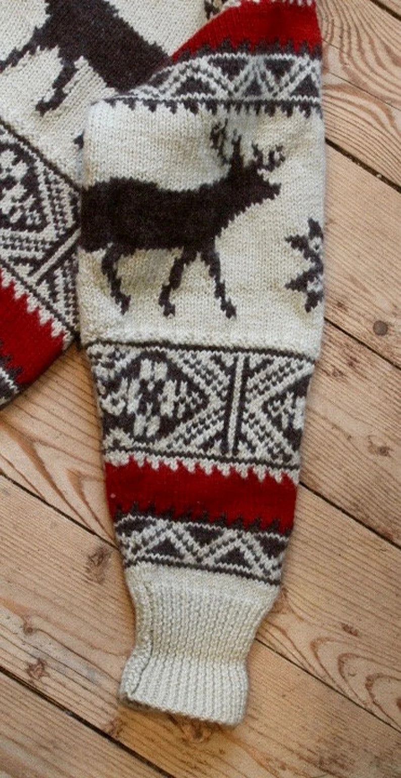 Polo Ralph Lauren Vintage Polo Ralph Lauren Reindeer Shawl Wool Sweater Size US XL / EU 56 / 4 - 9 Thumbnail