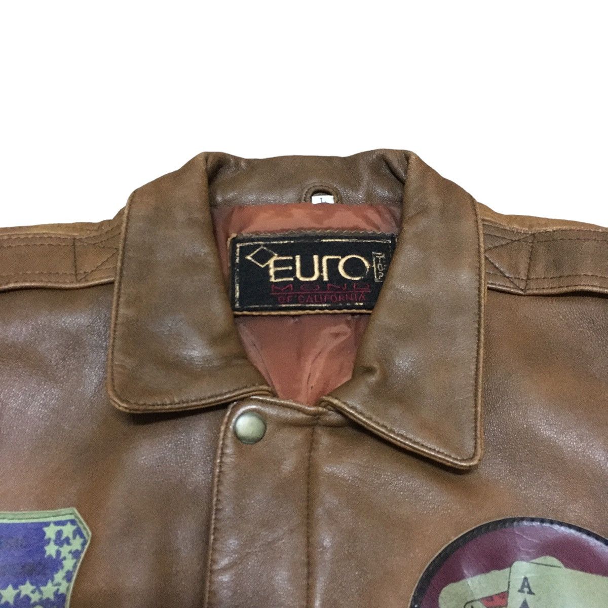 Vintage Rare Vintage Brand Euro Mood Air Force Leather Jacket 1980s Size US L / EU 52-54 / 3 - 7 Thumbnail