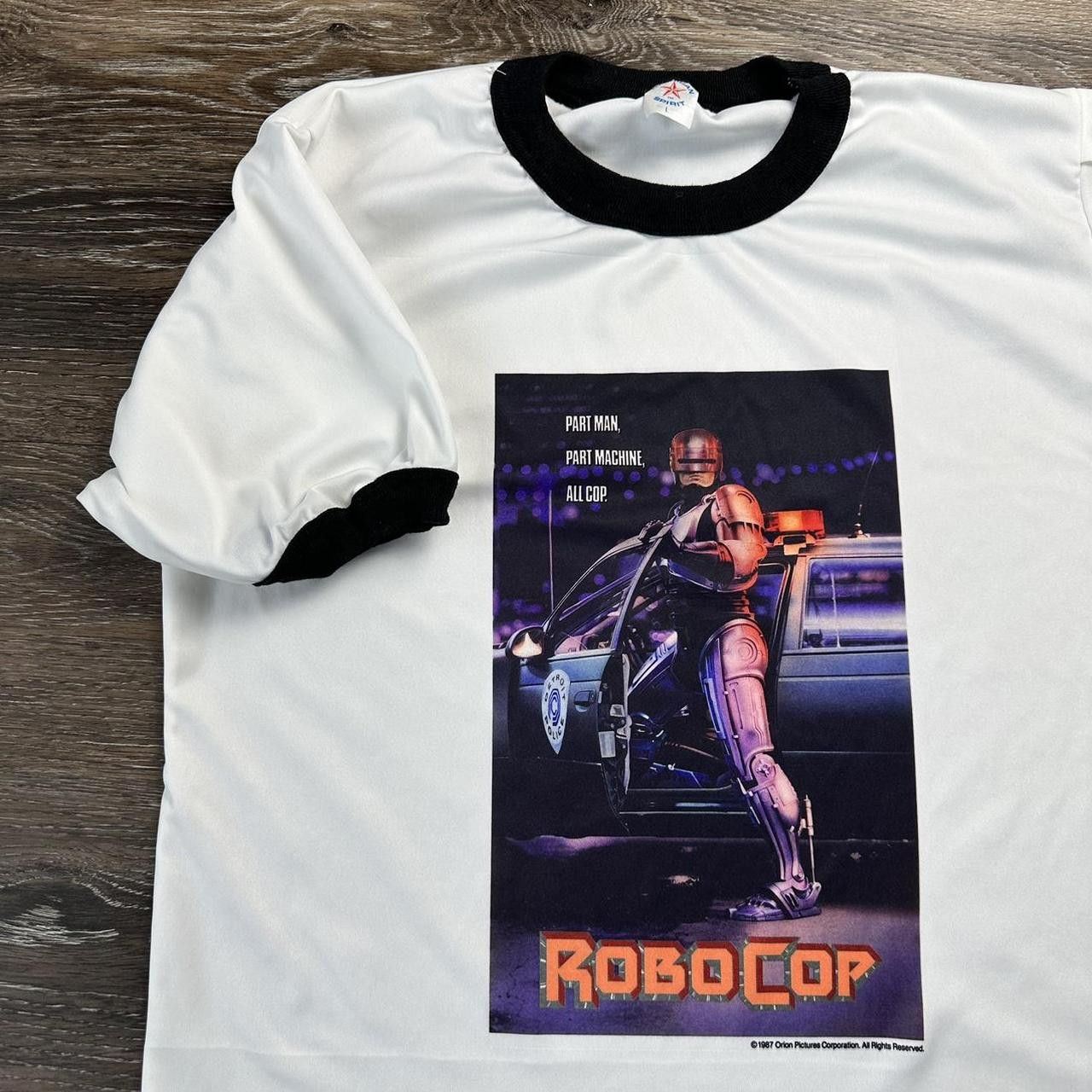 Movie × Vintage vintage robocop t-shirt 90s movie promo art | Grailed