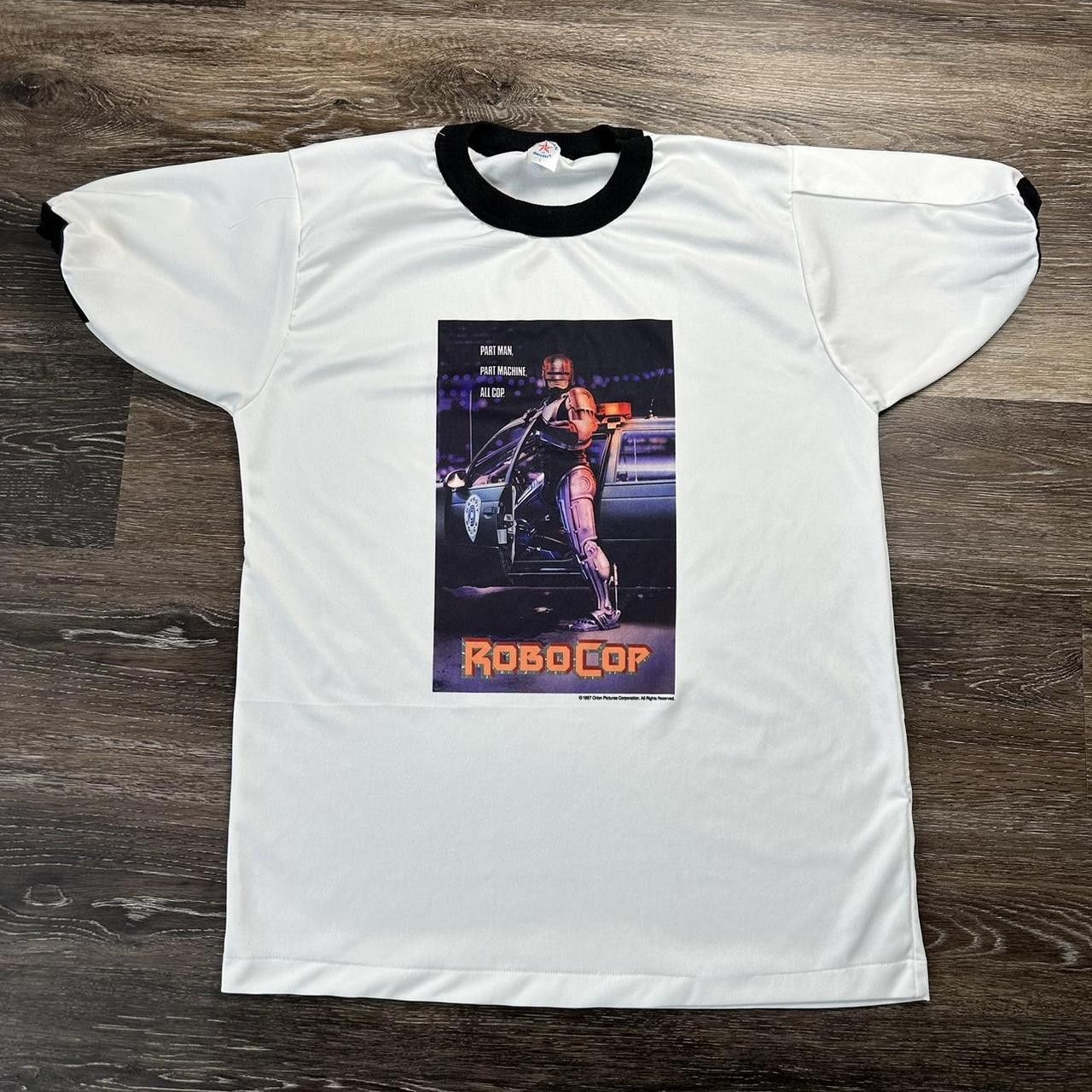 Movie × Vintage vintage robocop t-shirt 90s movie promo art | Grailed