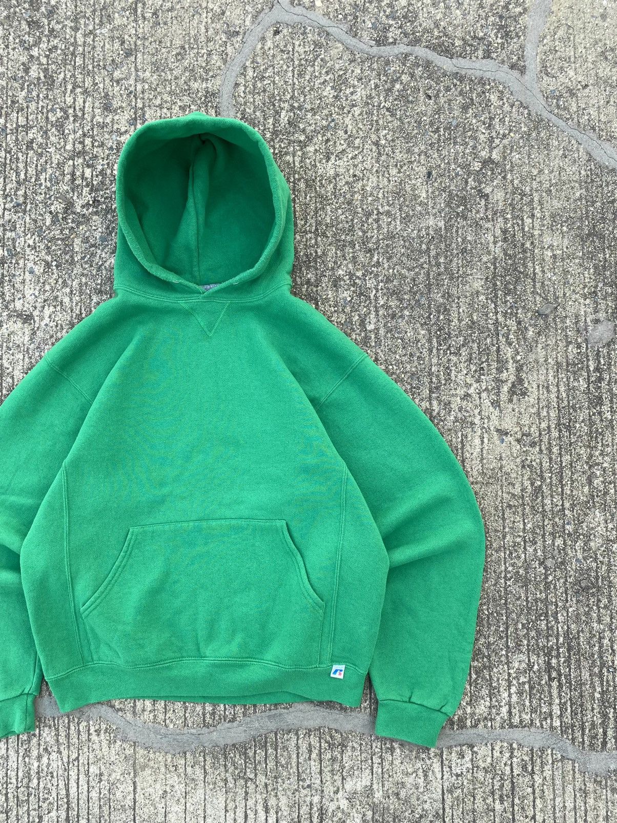 Russell Athletic × Vintage VTG Green Russell Athletic Hoodie (M) Size US M / EU 48-50 / 2 - 3 Thumbnail