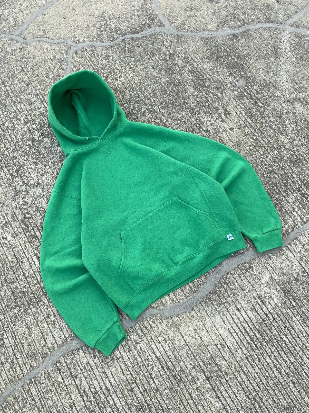 Russell Athletic × Vintage VTG Green Russell Athletic Hoodie (M) Size US M / EU 48-50 / 2 - 2 Thumbnail