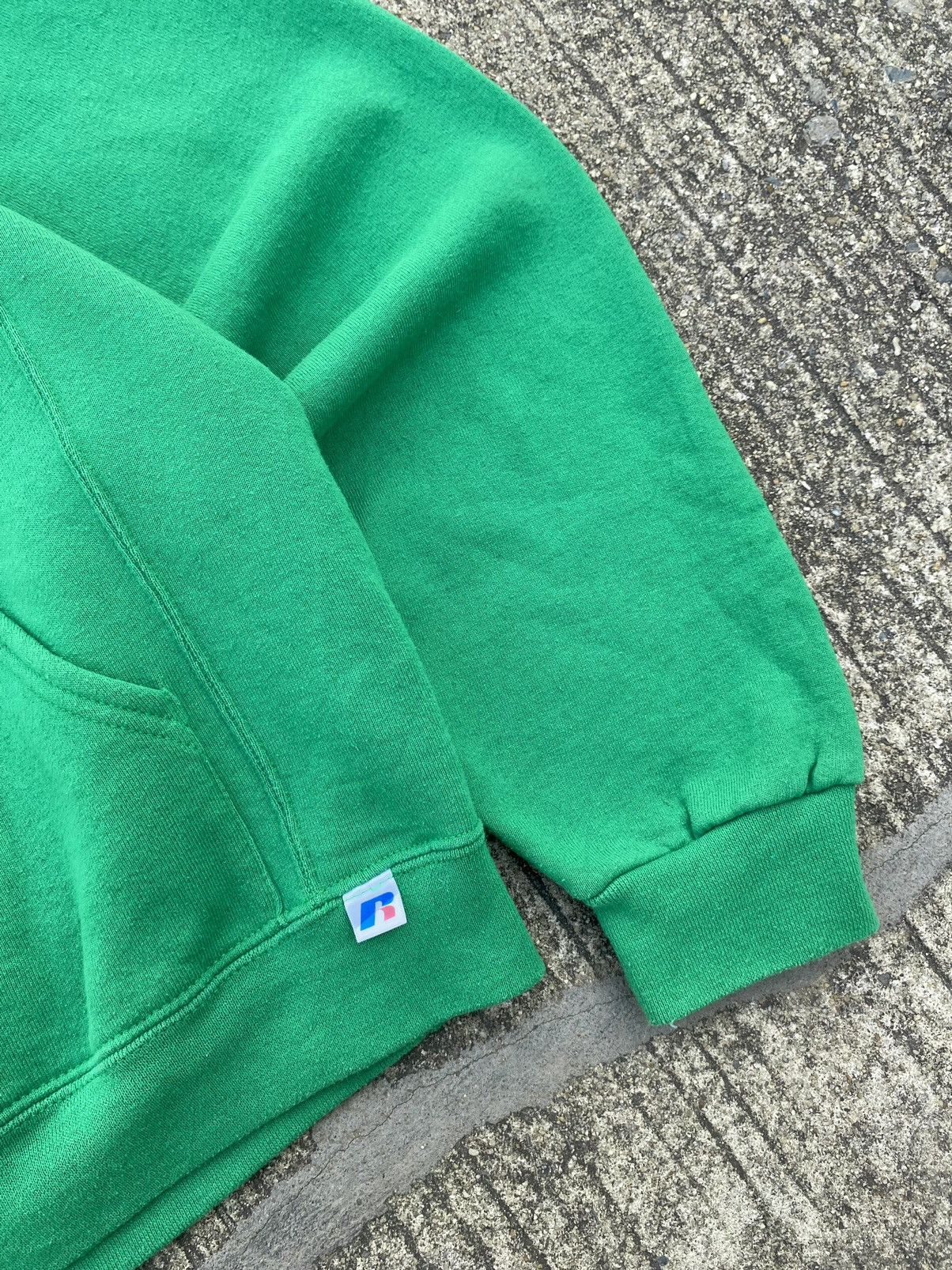 Russell Athletic × Vintage VTG Green Russell Athletic Hoodie (M) Size US M / EU 48-50 / 2 - 4 Thumbnail