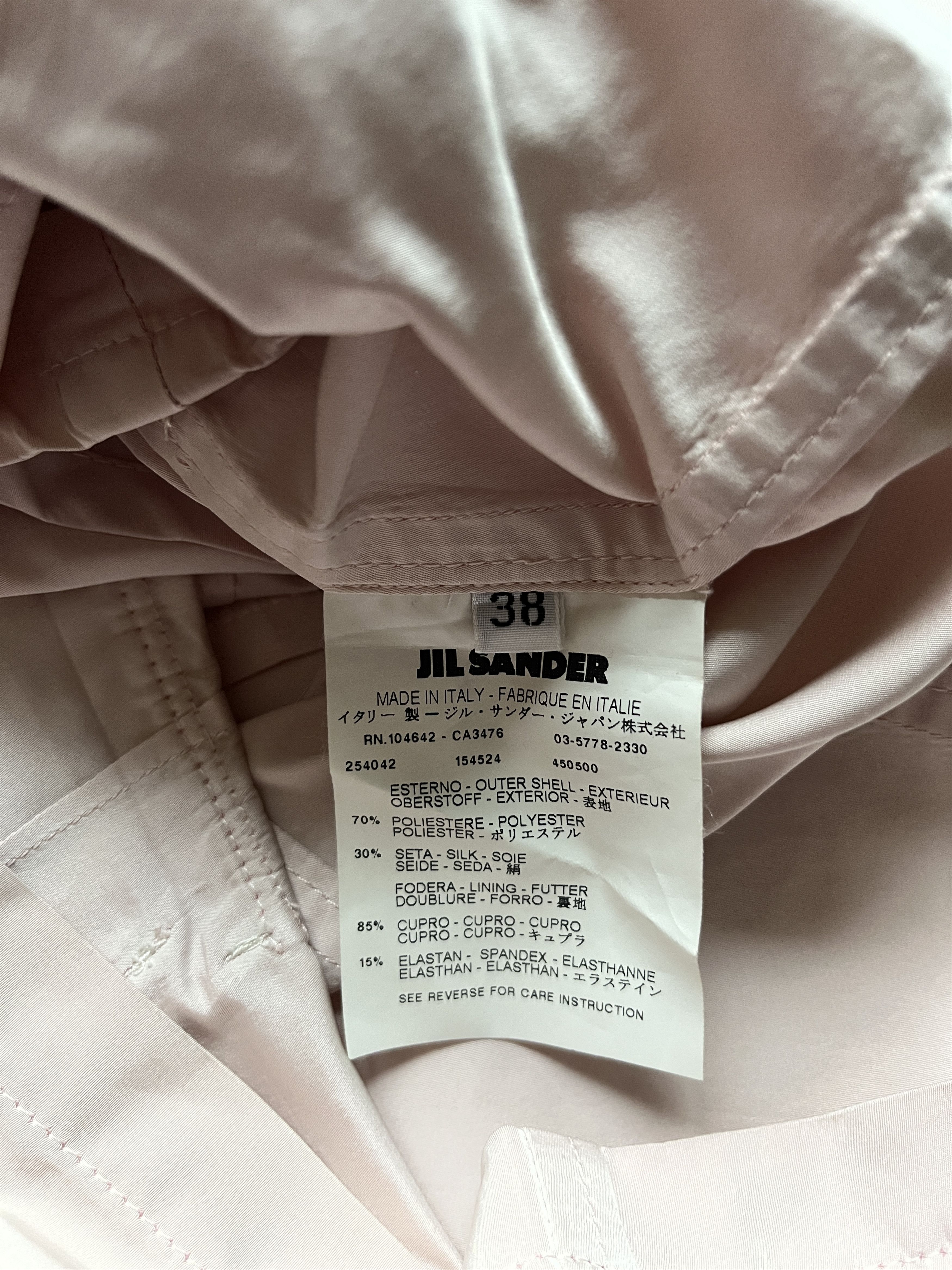 Jil Sander ⚡️QUICK SALE⚡️2000's Jil Sander Pale Pink Blazer Jacket Size M / US 6-8 / IT 42-44 - 4 Thumbnail