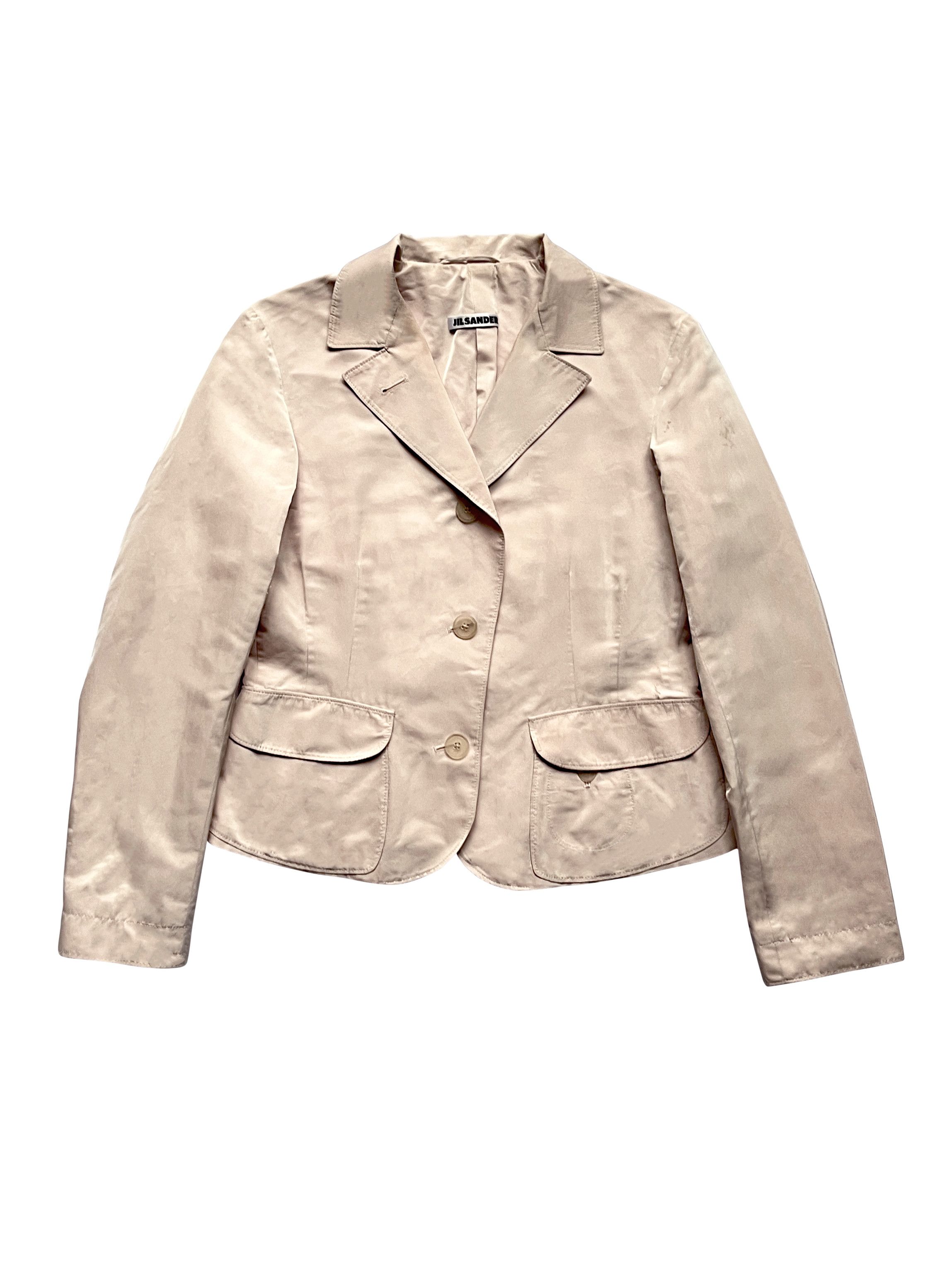 Jil Sander ⚡️QUICK SALE⚡️2000's Jil Sander Pale Pink Blazer Jacket Size M / US 6-8 / IT 42-44 - 1 Thumbnail