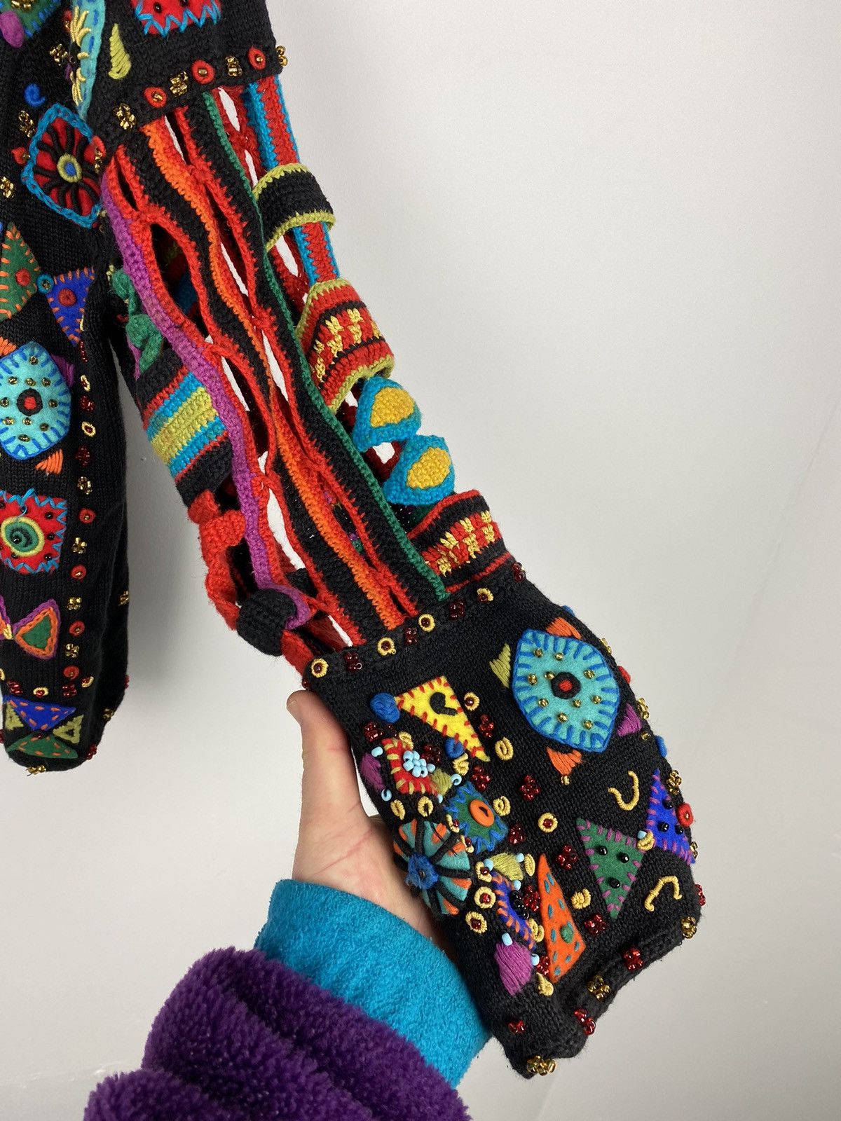 Vintage Vintage 1993 Michael Simon New York Cardigan Y2K Coogi Size M / US 6-8 / IT 42-44 - 4 Thumbnail