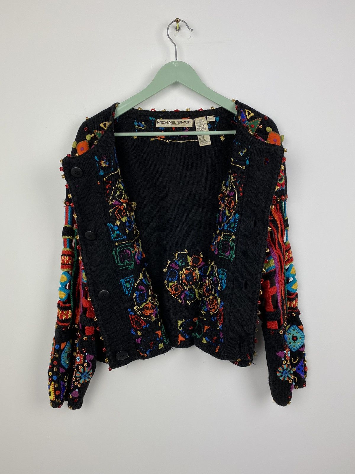 Vintage Vintage 1993 Michael Simon New York Cardigan Y2K Coogi Size M / US 6-8 / IT 42-44 - 9 Thumbnail