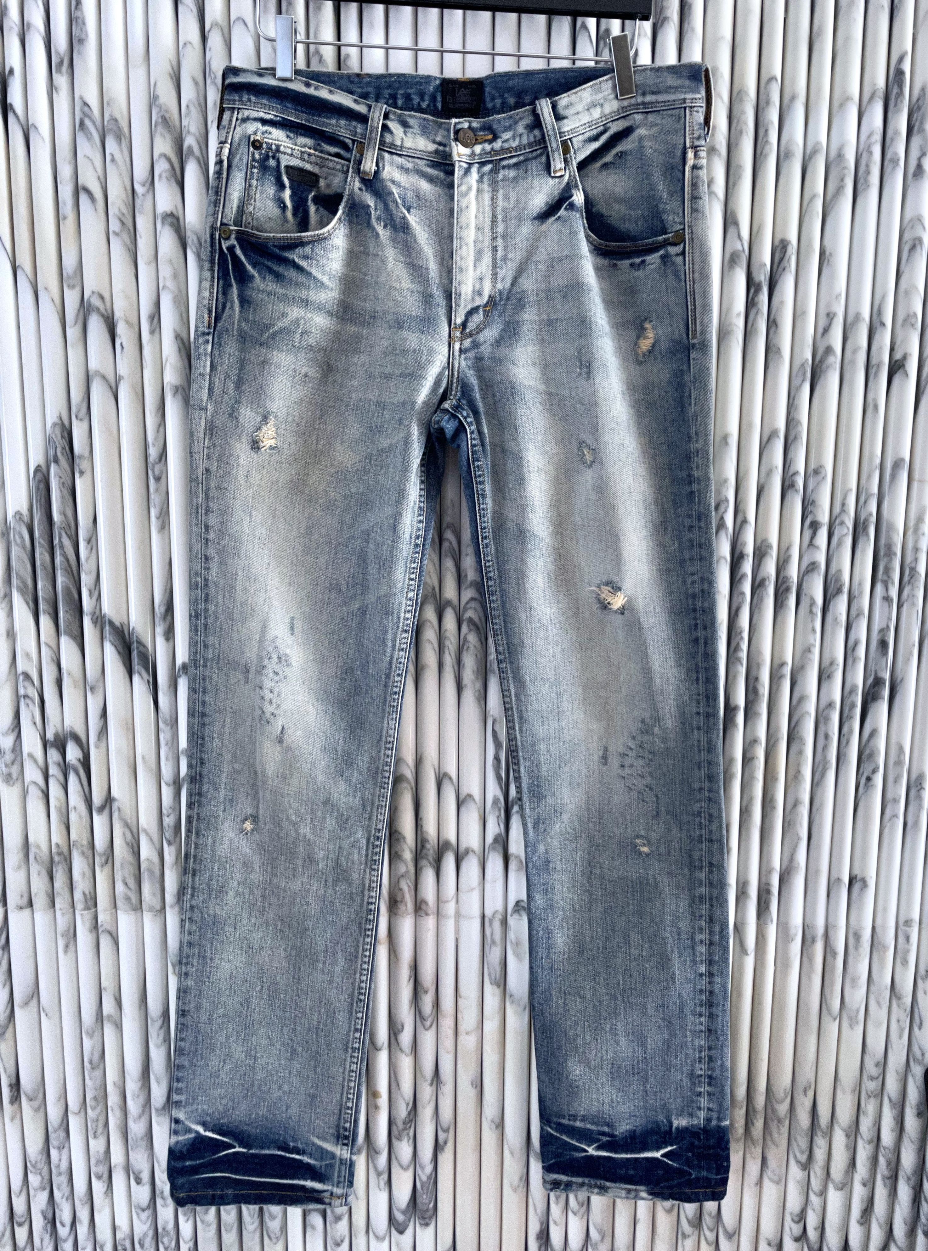 Lee WASHED INDIGO DISTRESSED DENIM LIMITED EDITION Size US 34 / EU 50 - 1 Thumbnail